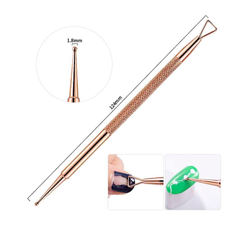 Rose Gold Nail Polish - Gel Peeler & Scraper for Easy Nail Art Removal | Perfect for Home Manicures & Salon Use
