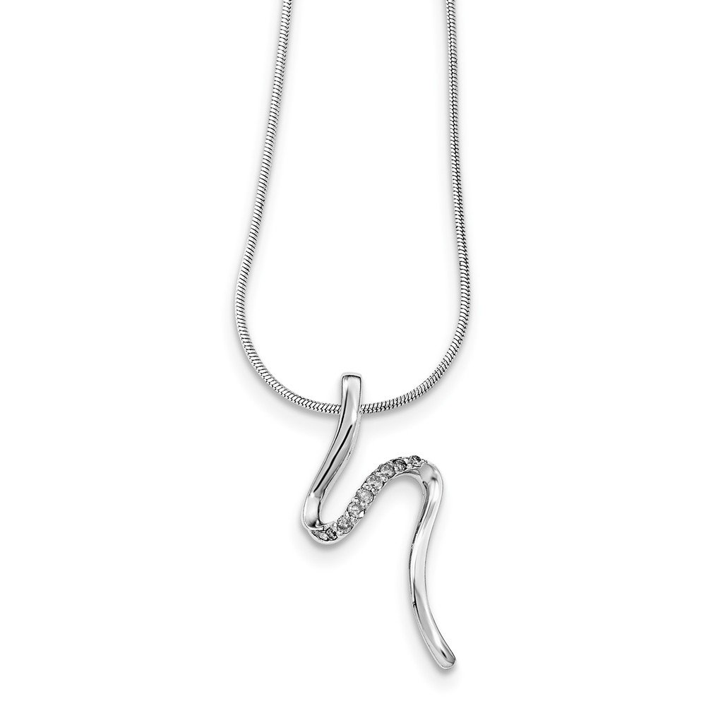 SS White Ice Diamond Pendant Necklace - 925 Sterling Silver Elegant Jewelry for Women - Perfect for Weddings, Anniversaries & Special Occasions
