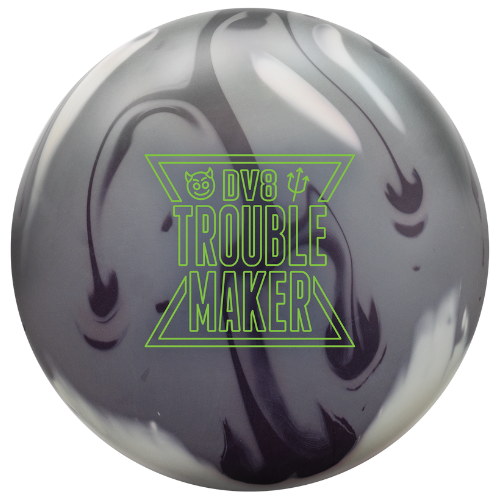 DV8 Trouble Maker Solid Bowling Ball – High Performance Reactive Resin for Hook & Control – Perfect for League Play & Tournaments