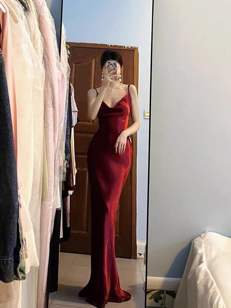 Elegant Burgundy Sheath Long Prom Dress for Women - Formal Evening Gown J3666 | Perfect for Homecoming, Ball Gowns, Black Tie Events & Special Occasions