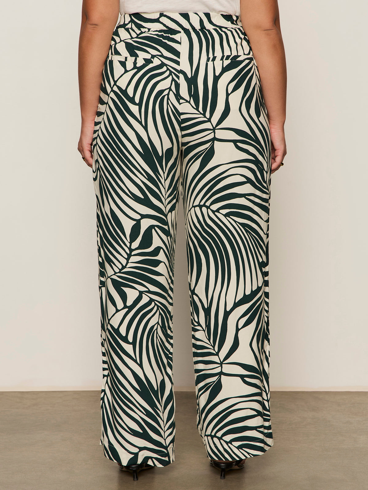 Soft Green Oasis Trousers - Plus Size Women's Comfort Pants for Lounge, Work & Travel