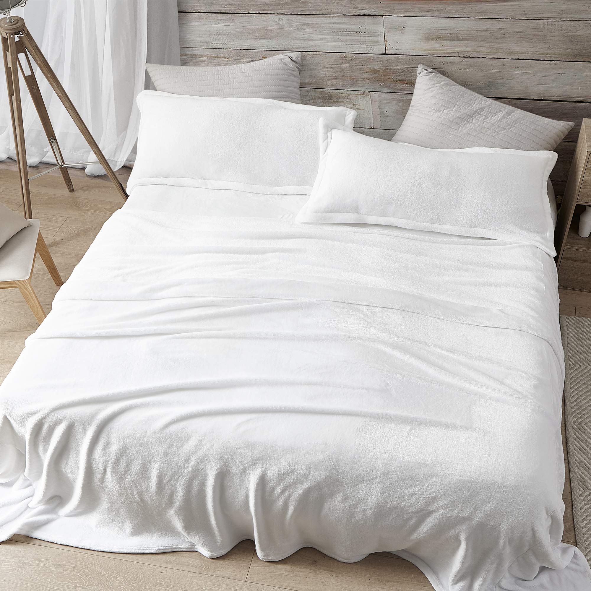 Byourbed Coma Inducer® Ultra Soft King Size Sheet Set - 100% Breathable Cotton Bed Sheets for Deep Sleep - Perfect for Hot Sleepers & Luxury Bedroom Decor (White)