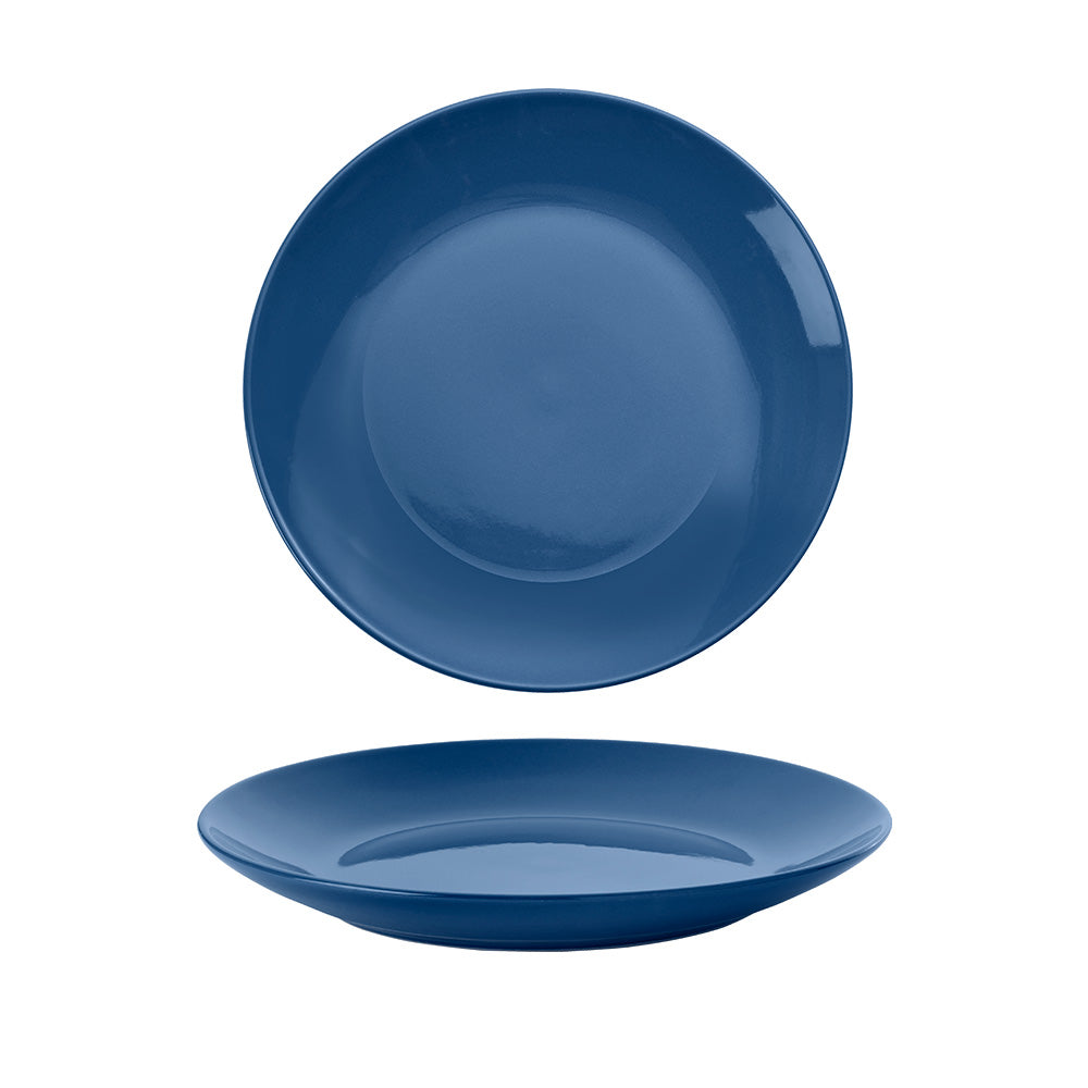 Premium Ocean-Themed Dinner Plates Set of 4 - 10.6 Inch Porcelain Plates for Elegant Dining, Beach House Decor & Coastal Entertaining - Dishwasher & Microwave Safe