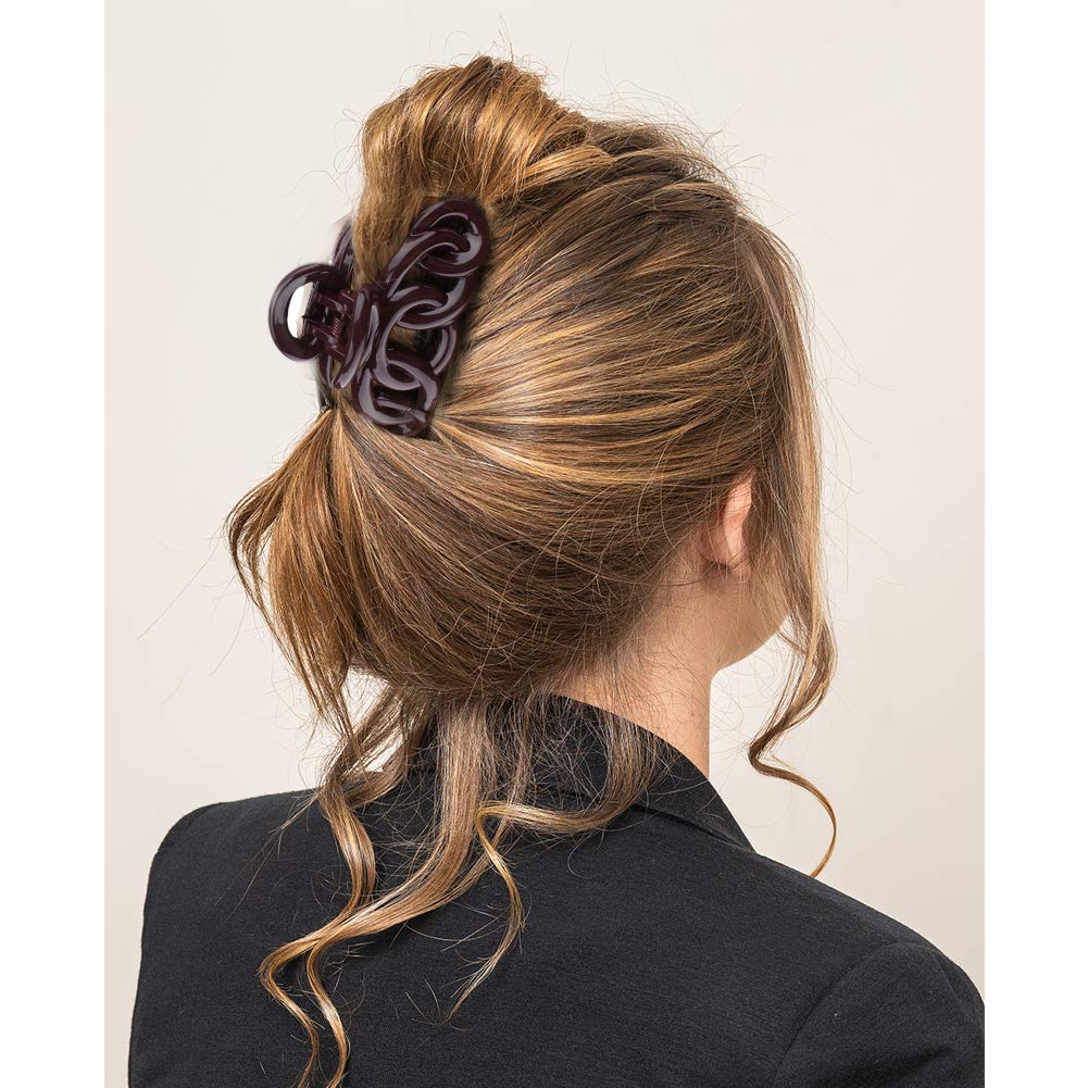 Canitor Hair Clips Set - 8PCS Banana Claw Clips for Thin Hair, Non-Slip Vines Twining French Design Barrettes | Perfect for Women, Girls, Daily Styling, Ponytails & Updos