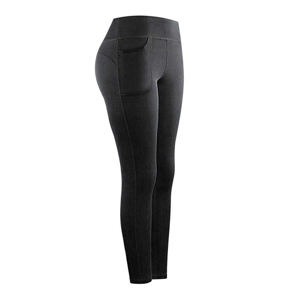 AKIMPE Women's High Waist Yoga Leggings with Pockets - Stretchy Workout Pants for Running, Gym & Fitness - Comfortable Activewear for Yoga, Pilates & Lounge Wear