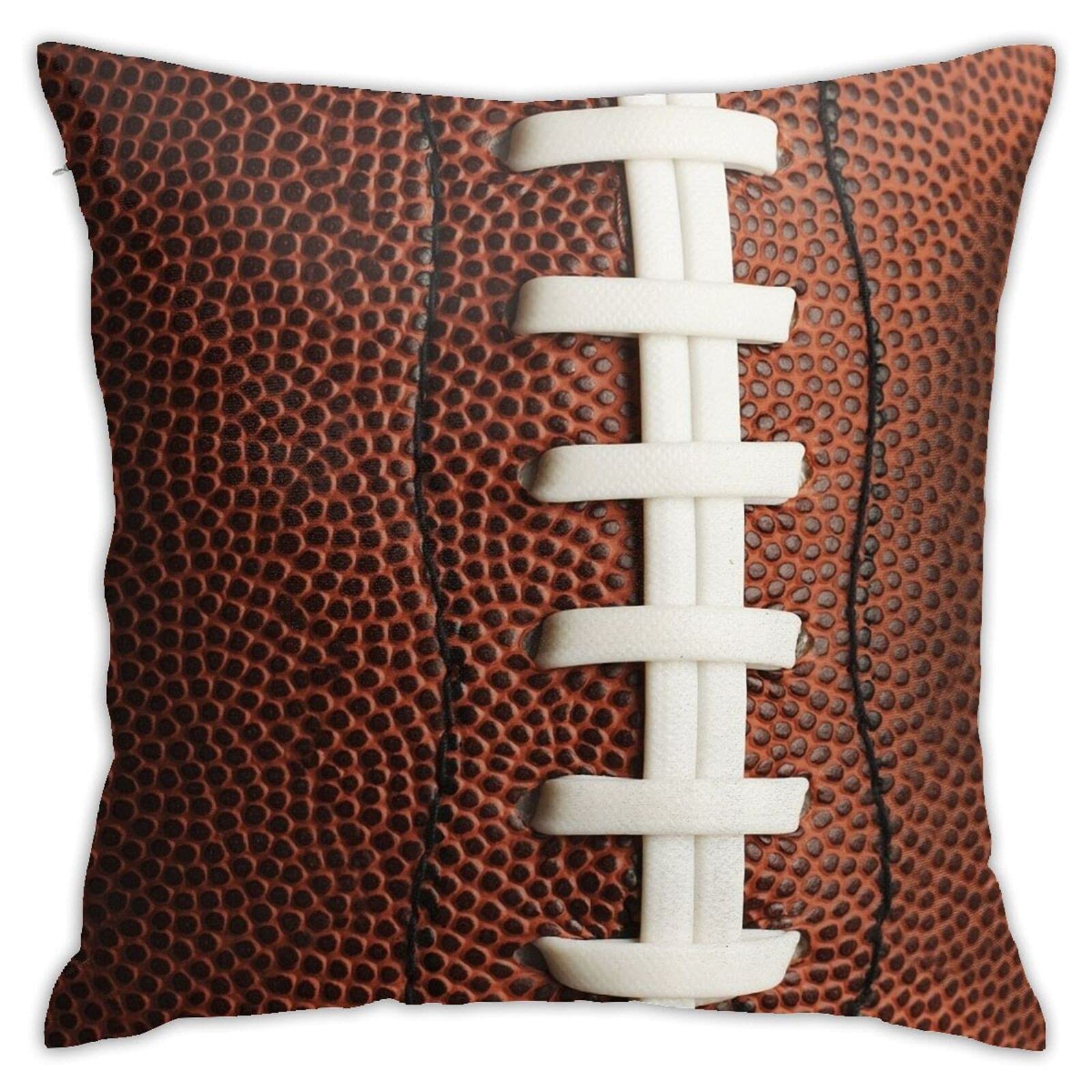 Nebra Football Throw Pillow Cover 18x18 Inch - Soft Square Decorative Cushion Case for Sofa, Bed, Living Room - Perfect for Game Day Decor & Sports Themed Home Accessories