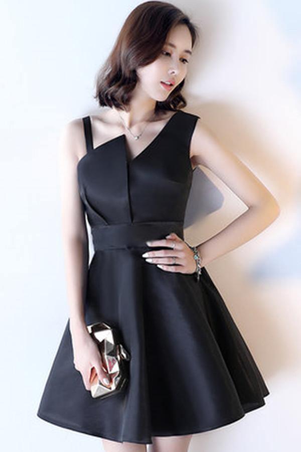Elegant A-Line Deep V-Neck Straps Short Sleeveless Khaki Homecoming Dress TR0190 - Perfect for Prom, Party & Special Occasions