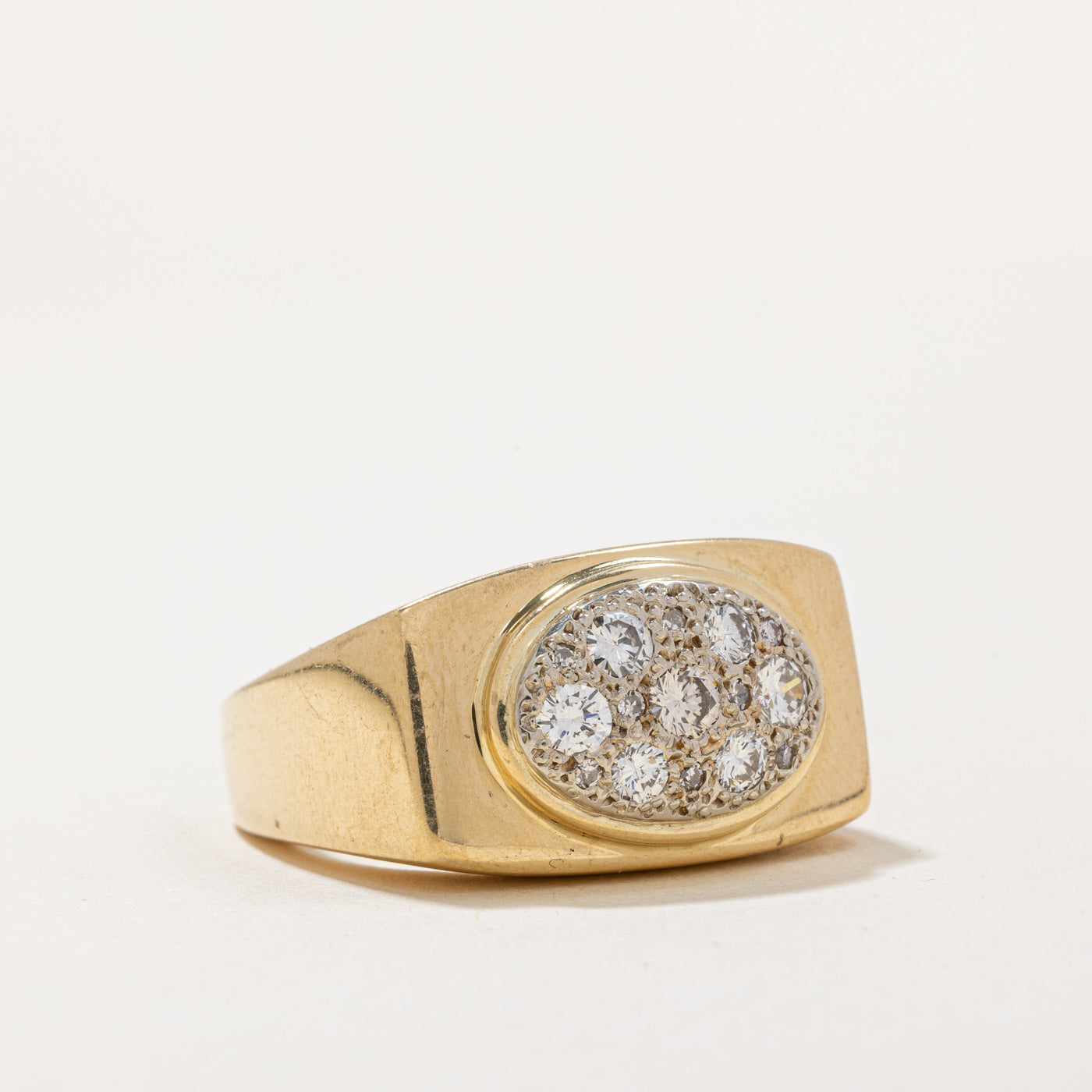 Exquisite 0.60ctw Pave Set Diamond Cocktail Ring - Size 9 | Elegant Party Jewelry for Women | Perfect for Evening Events, Weddings & Special Occasions