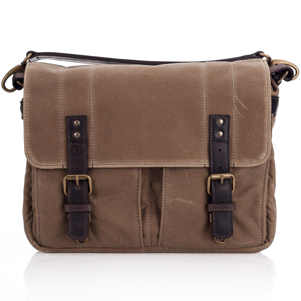 ONA Prince Street Camera Messenger Bag - Waterproof Leather Camera Bag for DSLR & Mirrorless Cameras - Field Tan - Perfect for Travel, Street Photography & Everyday Use