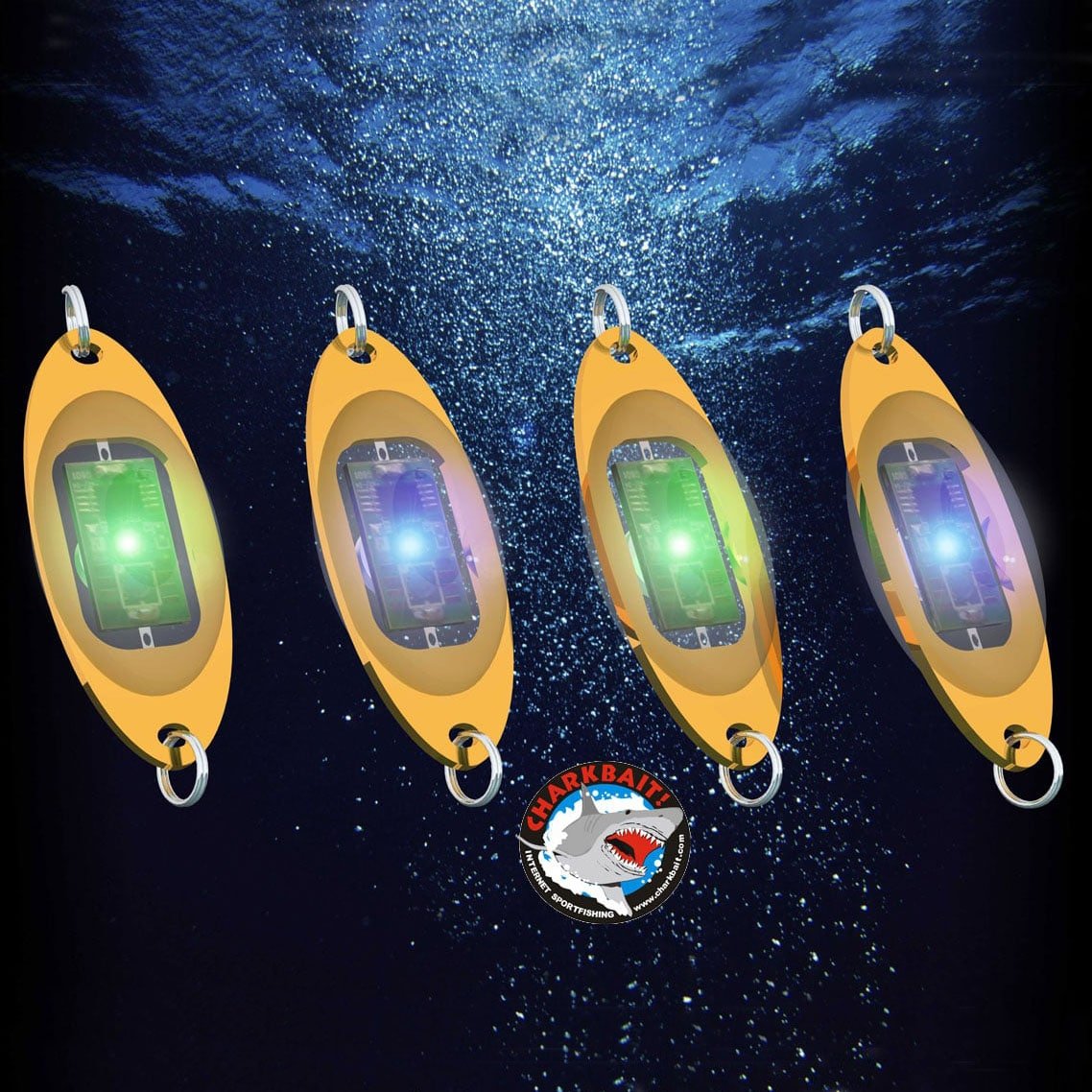 ESCAMAX Fish Attracting LED Underwater Fishing Light - Best for Night Fishing, Ice Fishing & Boat Fishing | Attracts Baitfish & Game Fish | Durable & Waterproof Design