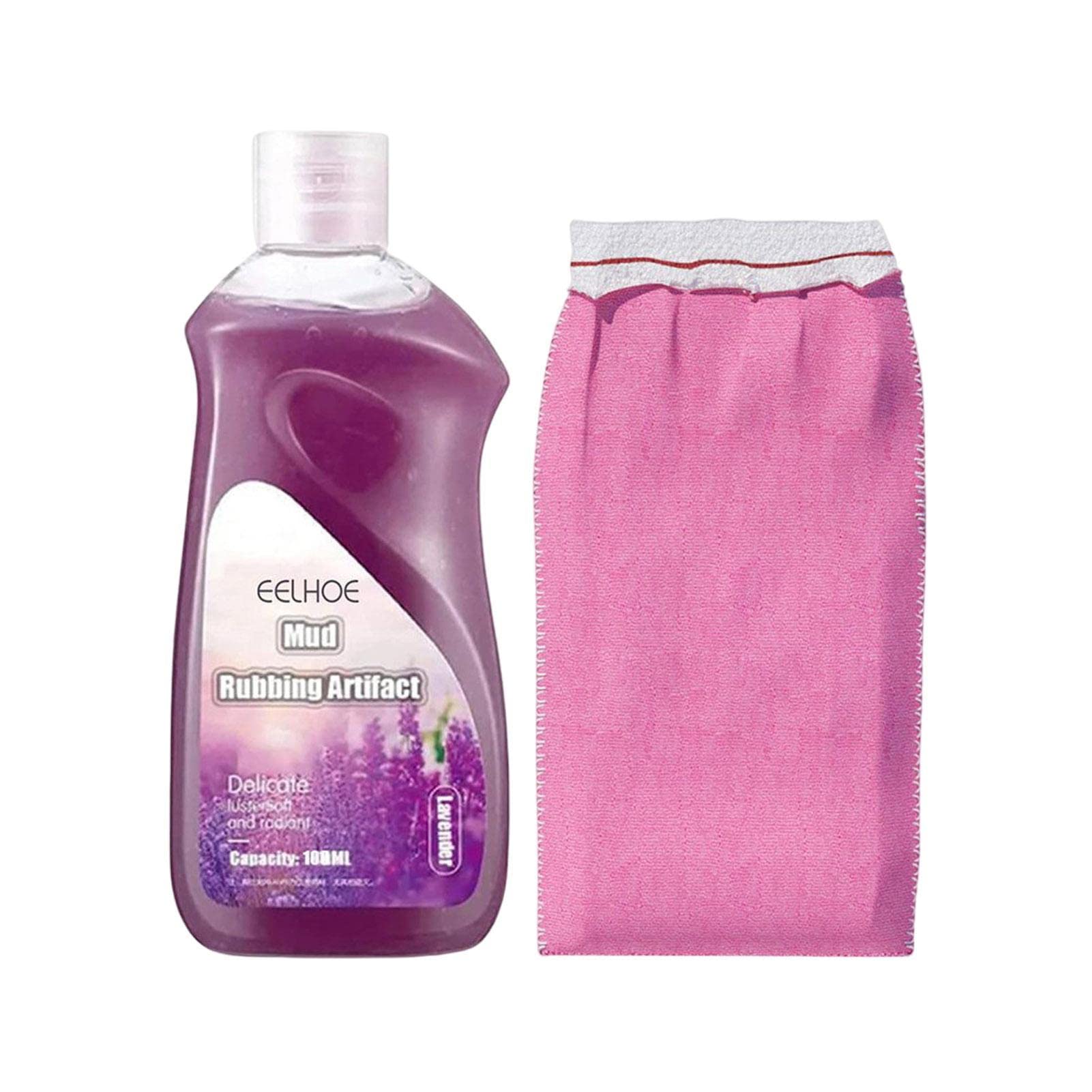 Exfoliating Glove & Body Scrub Mud (100ml) - Skin Brightening & Dead Skin Remover - Reduce Melanin & Smooth Skin - Perfect for Spa, Shower & At-Home Skincare Routine
