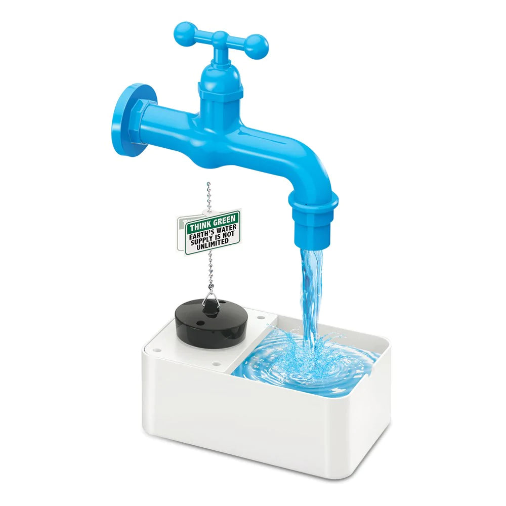 4M Green Science Magic Water Tap - DIY Educational STEM Toy for Kids - Fun Science Experiment Kit for Home & Classroom Learning - Perfect for Science Fairs & Birthday Gifts
