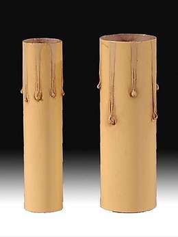 B&P Lamp® 4 Inch Height Antique Paper Candle Covers for Candelabra - Perfect for Wedding Centerpieces, Romantic Dinners & Holiday Decorations