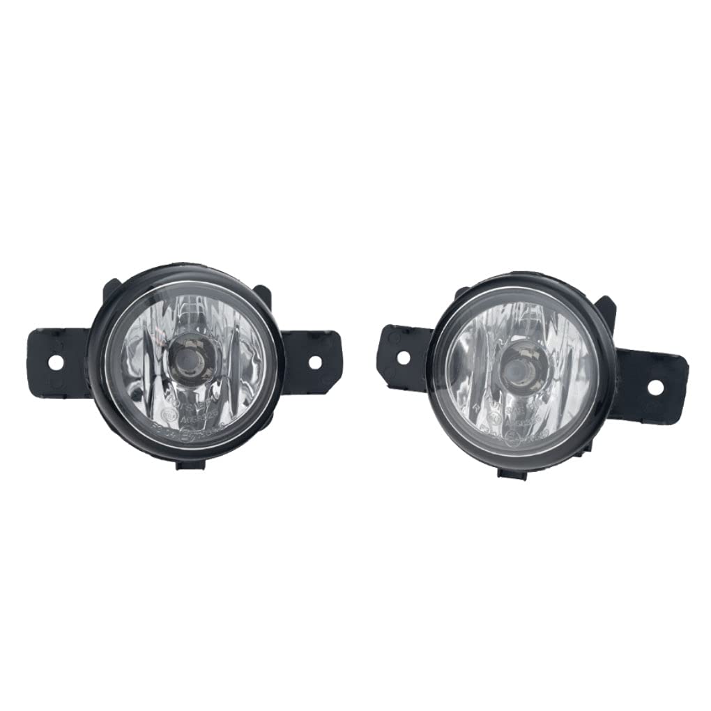 2015-2017 Nissan Versa LED Fog Light Assembly Kit - Left & Right Side with Bezel, Switch & Wiring Harness | Durable Replacement for Improved Night Driving Visibility