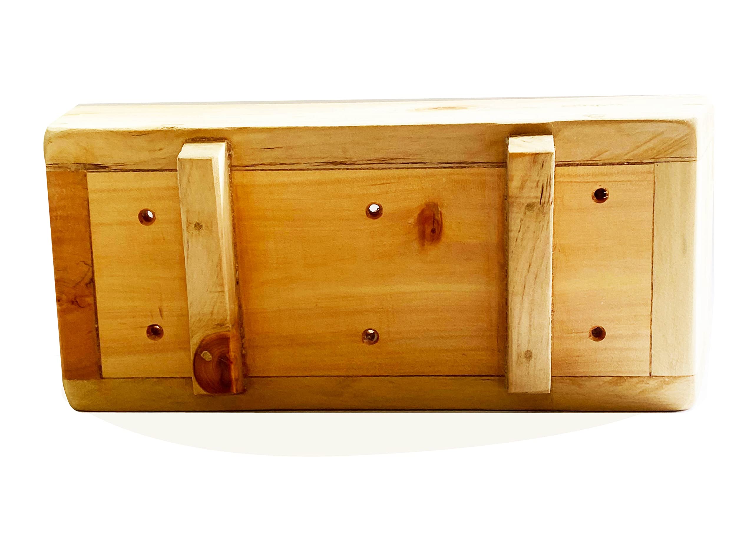 Premium Pine Wood Planter Box 14x6x5 Inches - Indoor Outdoor Garden Decor for Plants, Flowers & Herbs | Perfect for Patio, Balcony & Home Decor