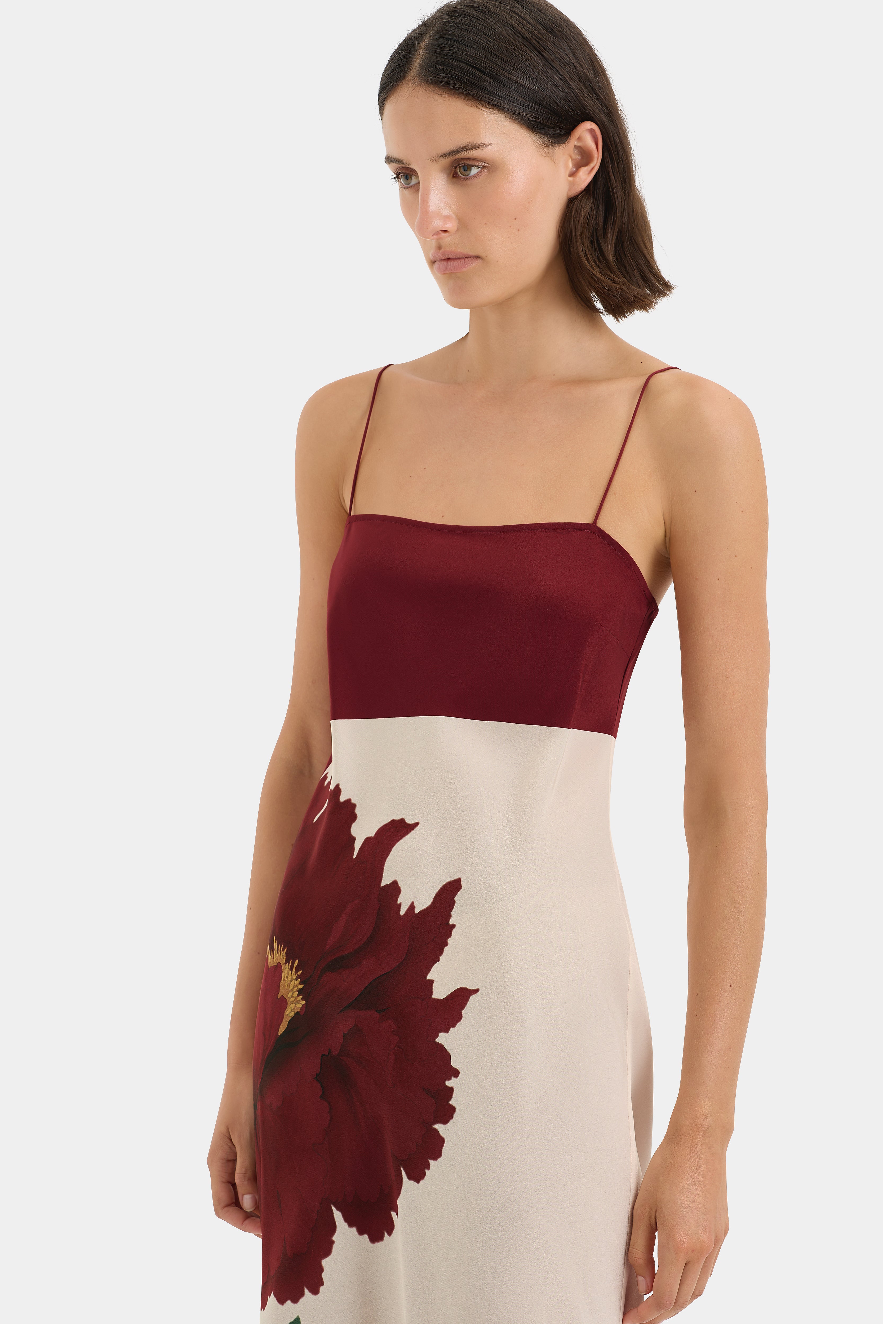 Florian Slip Dress - Elegant Satin Nightgown for Women, Comfortable Sleepwear & Loungewear - Perfect for Bedtime, Relaxing at Home, and Special Occasions