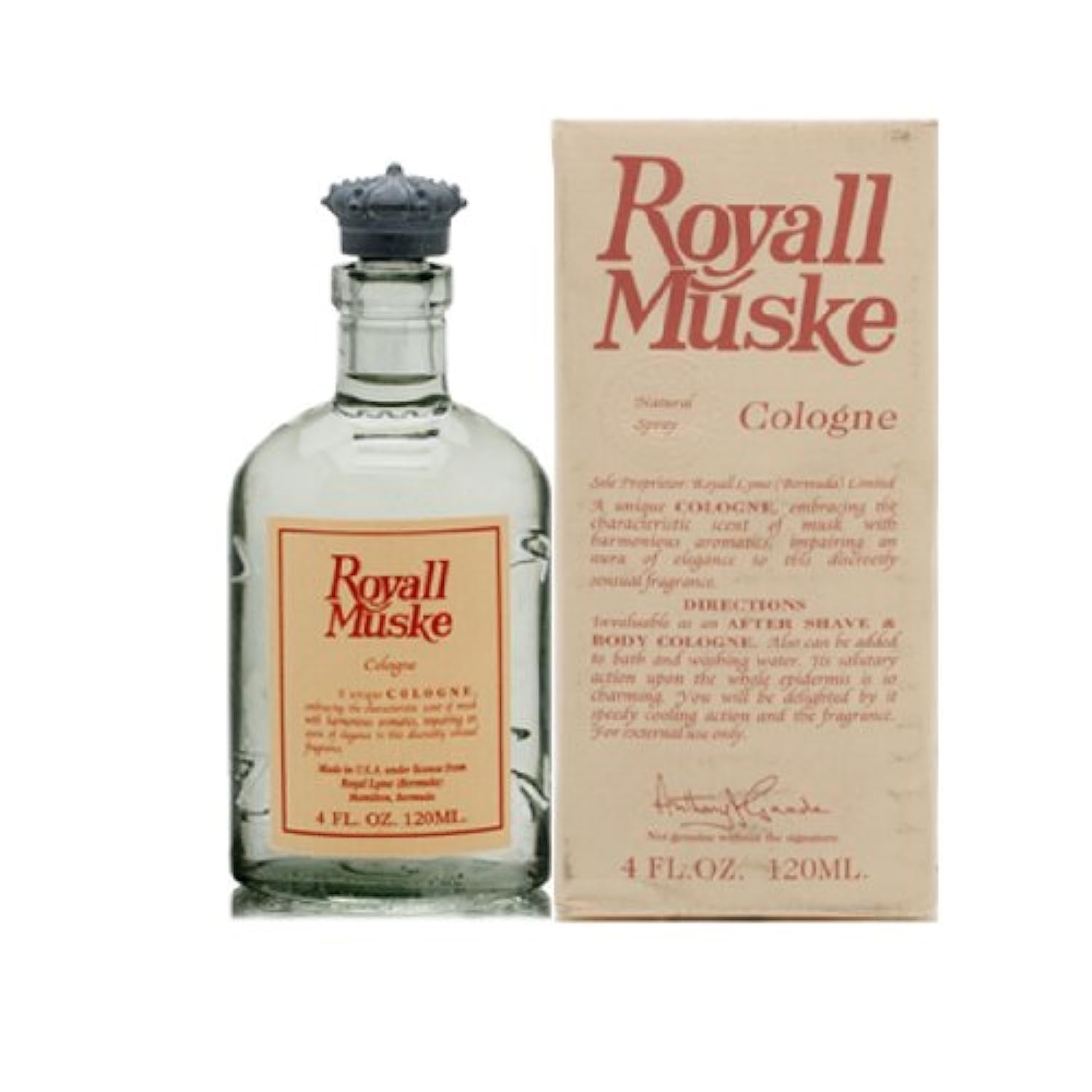 Royall Muske Of Bermuda Cologne Spray for Men - 4.0 Oz Aftershave & Cologne by Royall Fragrances | Perfect for Daily Wear, Office & Special Occasions