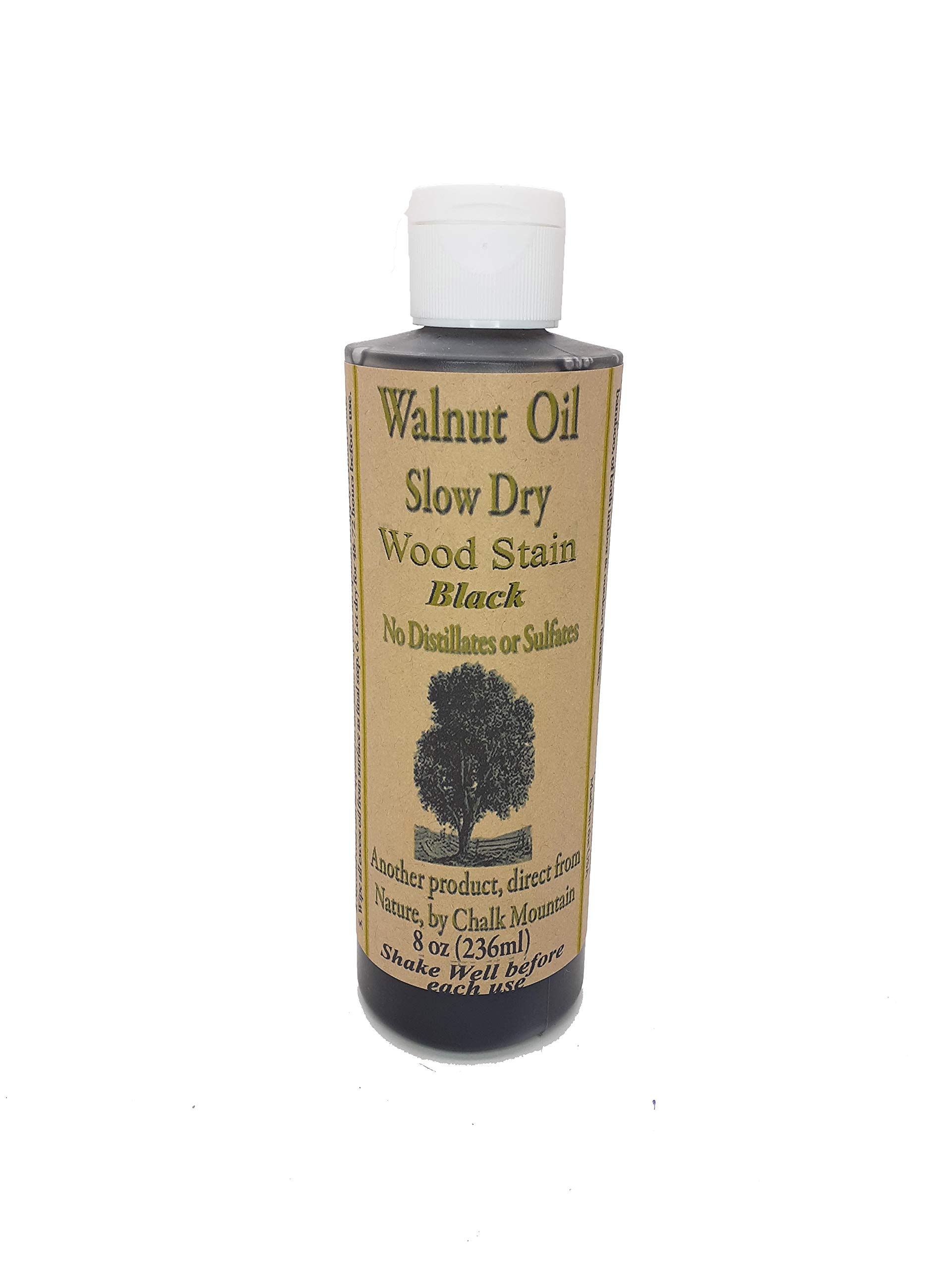 Chalk Mountain Brushes 8oz All Natural Walnut Oil Wood Stain - Eco-Friendly Pigmented Finish for Furniture Restoration (3-Pack) | Perfect for DIY Woodworking, Cabinets, Tables & Home Decor Projects