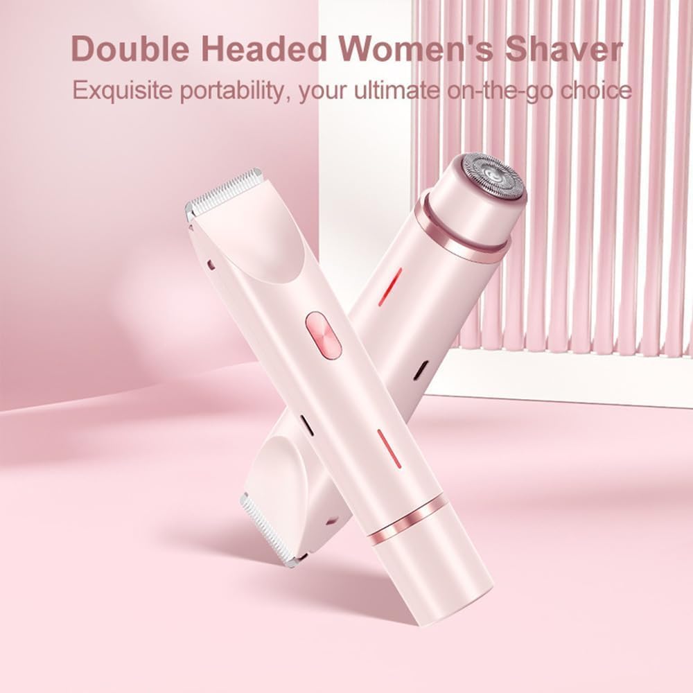 Upgraded Smoovi 2.0 Bikini Shaver - 2-in-1 Electric Razor for Legs & Bikini Area, Waterproof for Wet/Dry Use - Perfect for Travel & Smooth Skin Care