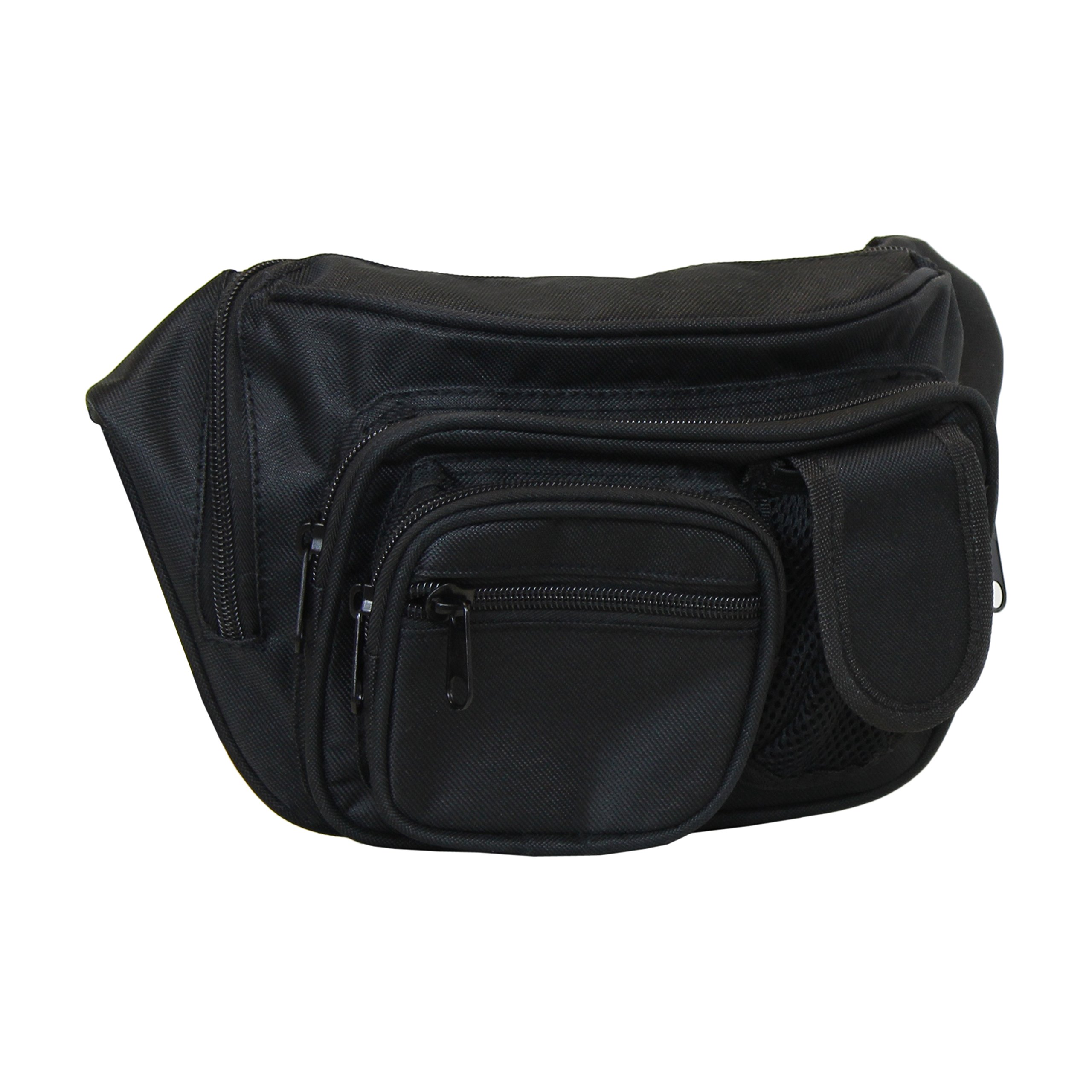 Concealed Carry Pistol Fanny Pack - Black Tactical Gun Concealment Waist Bag for Pistols Up to 50