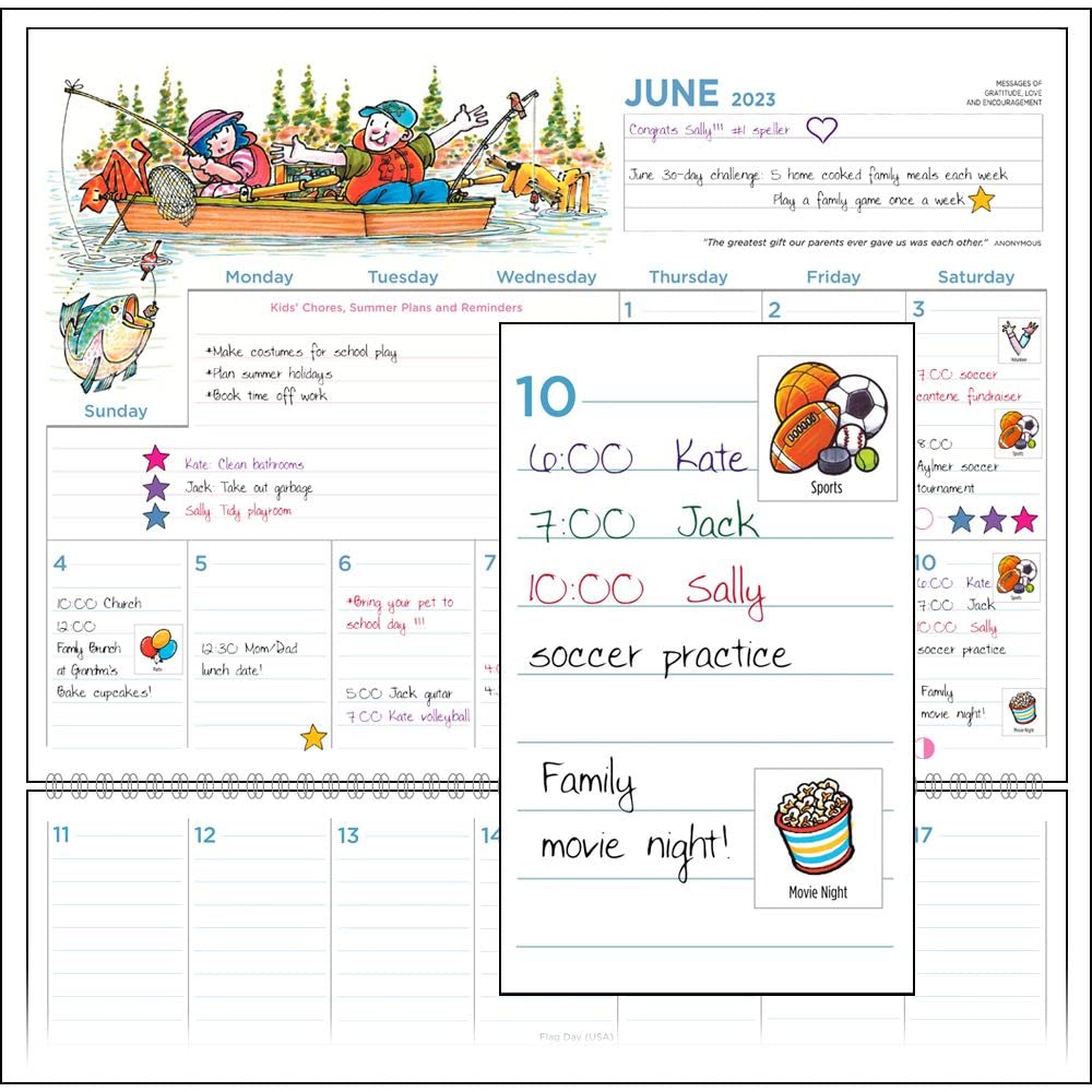 2023 Family Organizer Wall Calendar - More Time Moms Publishing Inc. | Perfect for Home, Office & School Planning | Track Appointments, Birthdays & Events