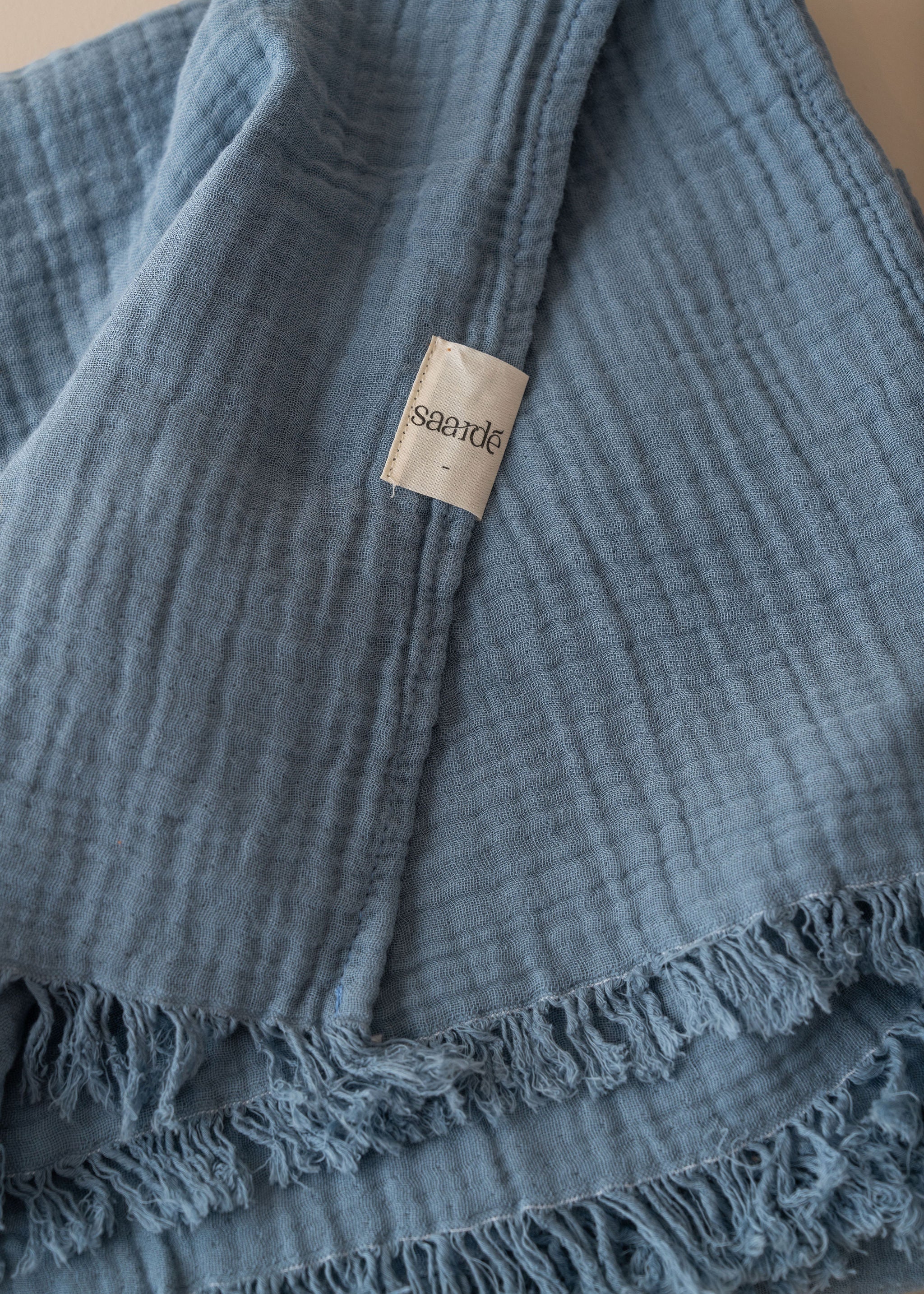 Enes Throw Blanket - Soft & Cozy Storm Blue Fleece Throw for Couch, Bed, and Travel - Perfect for Relaxing at Home or On The Go