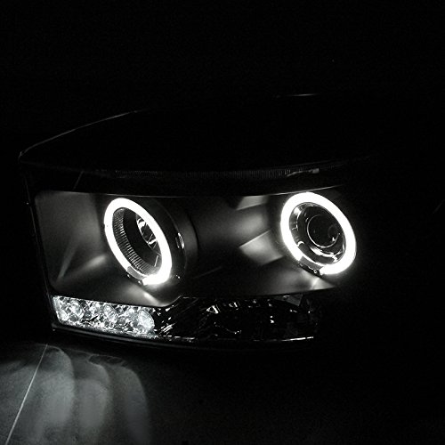 Spec-D Tuning 2LHP-RAM06JM-TM LED Halo Black Projector Headlights for Dodge Ram - High Performance Lighting Upgrade for Night Driving & Off-Road Adventures