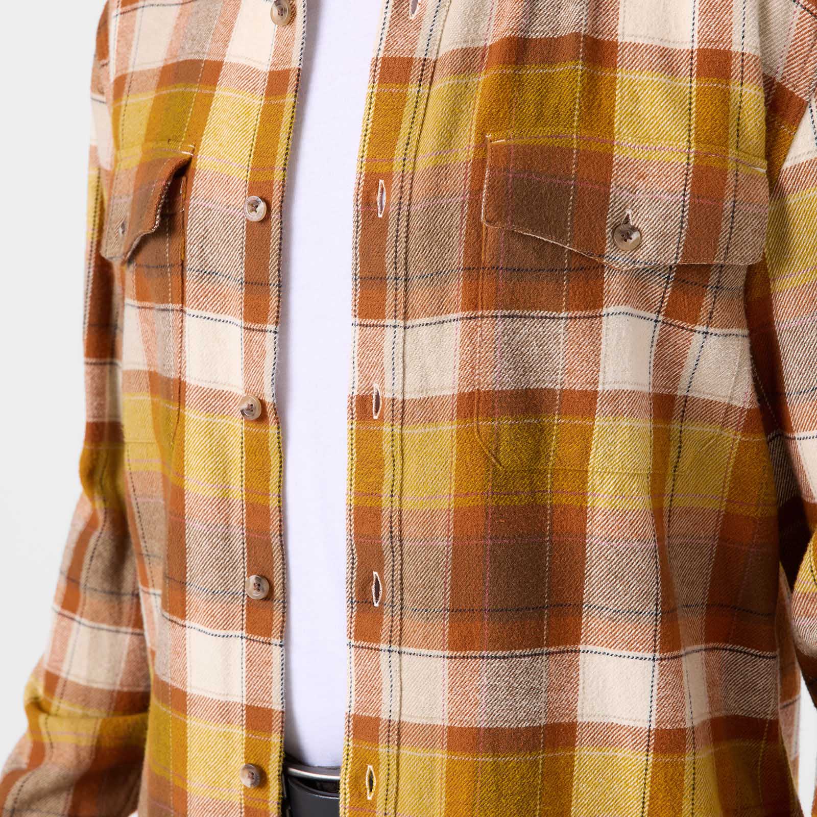 Men's Gatlin Rustic Flannel Shirt - Soft Plaid Long Sleeve Button Down for Casual Wear & Outdoor Adventures