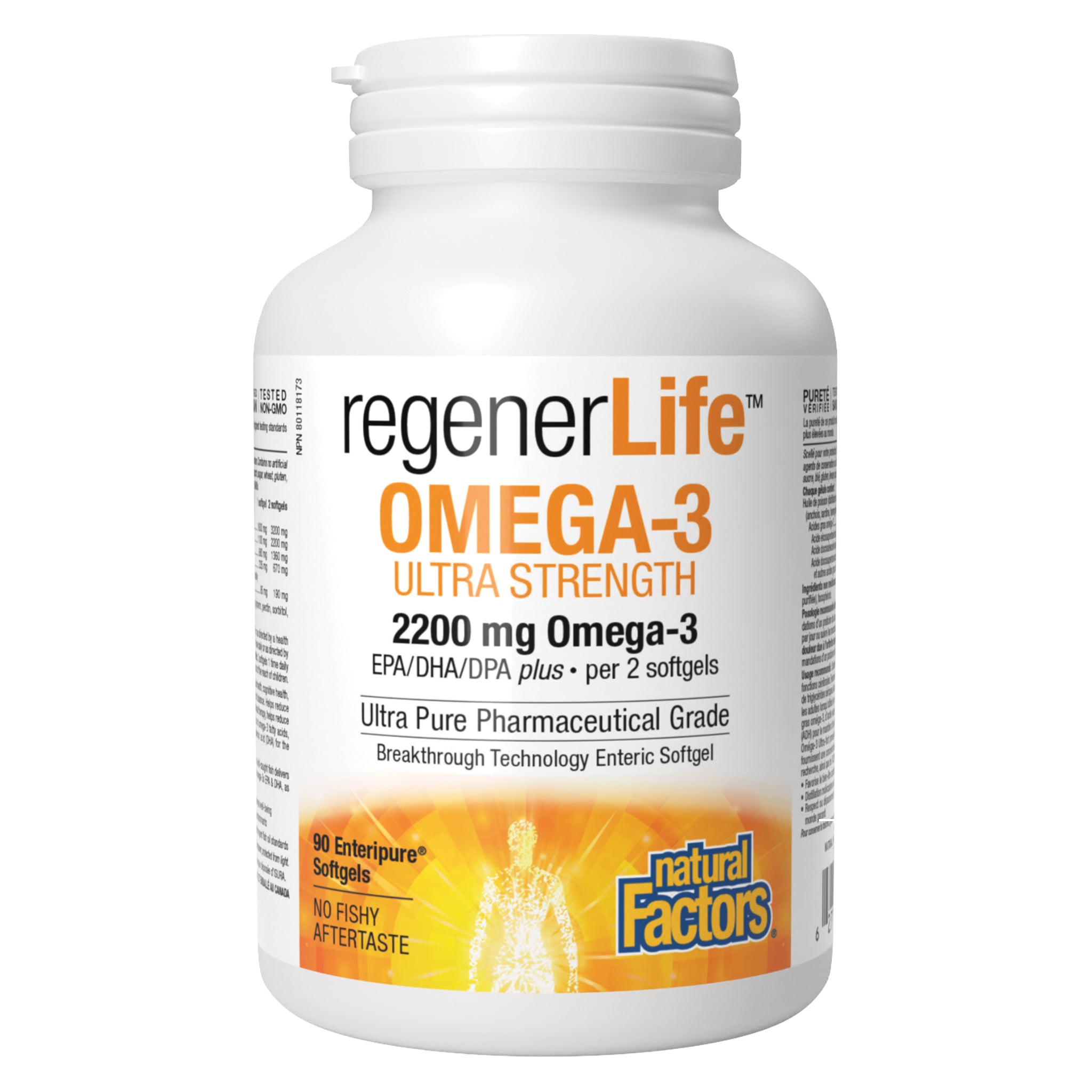 RegenerLife Ultimate Strength Omega 3 Fish Oil Supplement - 2000mg High Potency EPA & DHA for Heart, Brain & Joint Health - Supports Cognitive Function & Cardiovascular Wellness (Perfect for Active Lifestyles & Healthy Aging)