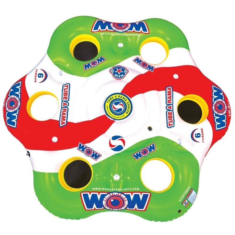 WOW Tube A Rama Inflatable Island - Premium Floating Water Mat for Pool, Lake & Beach - Perfect for Summer Fun, Relaxation & Family Bonding