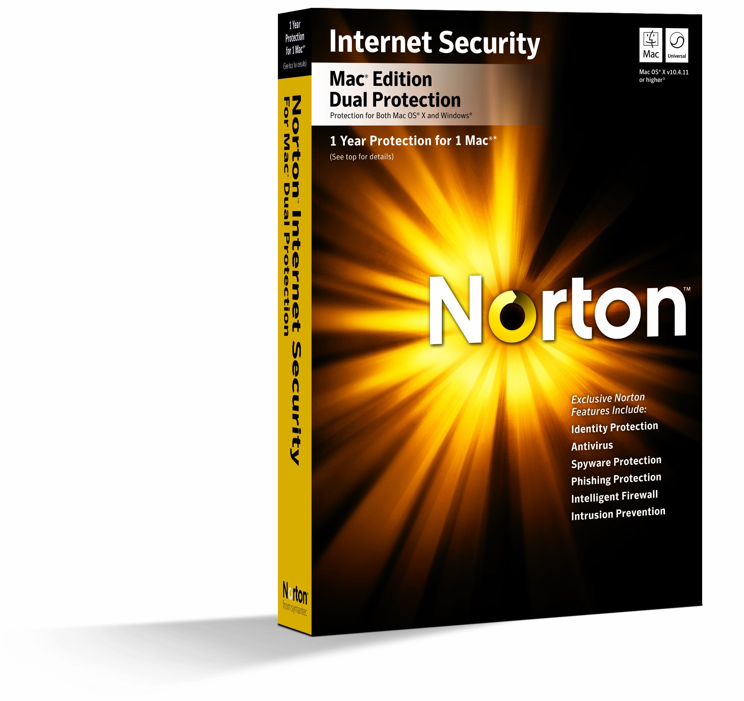 Norton Internet Security Dual Protection 4.0 for Mac - Antivirus & Firewall Software | Secure Online Shopping & Banking