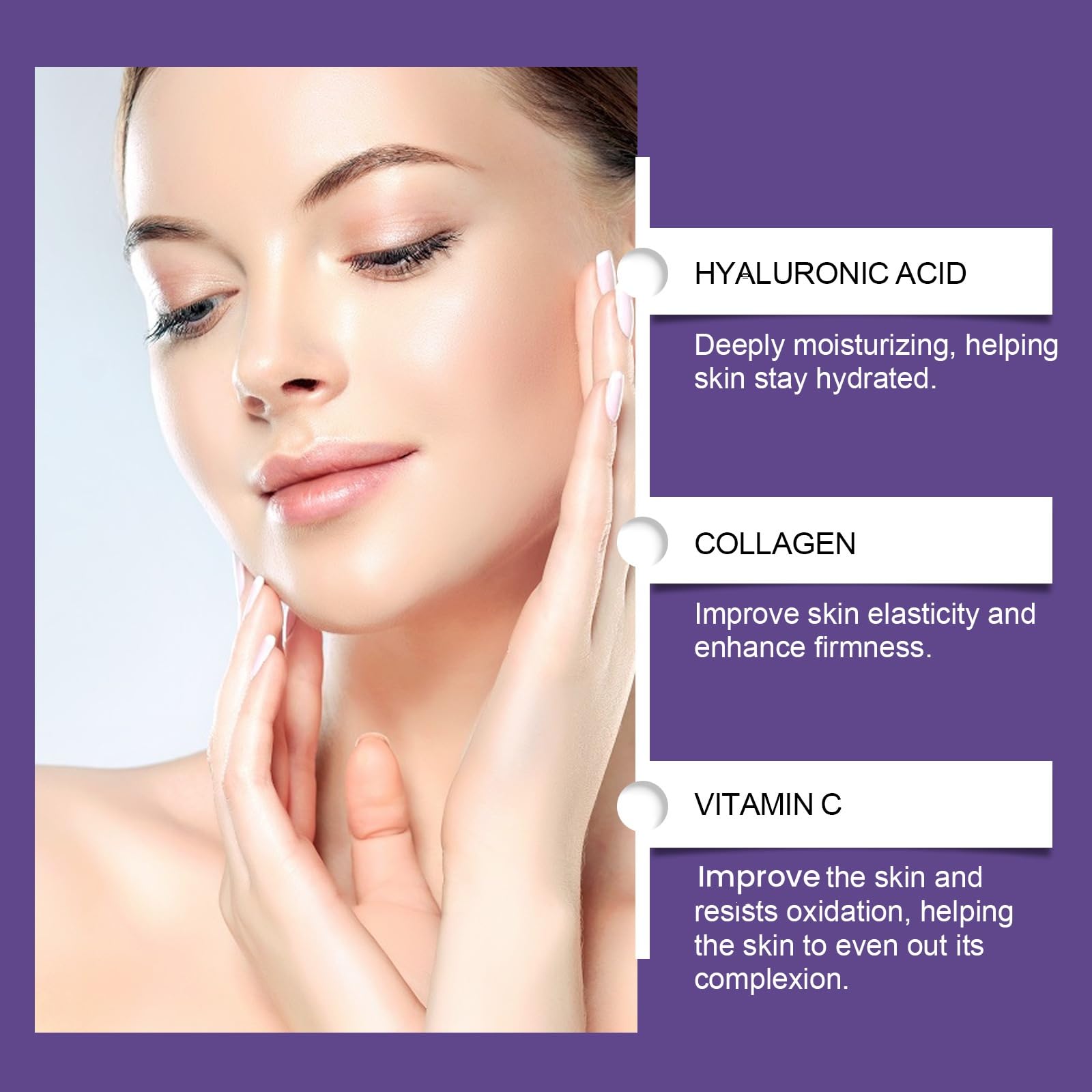 Vitamin C & Collagen Anti-Aging Face Firming Cream - Wrinkle Reducing Moisturizer for Skin Tightening & Hydration - Improves Fine Lines, Wrinkles & Dullness - Soothing Facial Cream for Daily Skincare Routine (1.76 Oz) - Perfect for Morning & Night Use