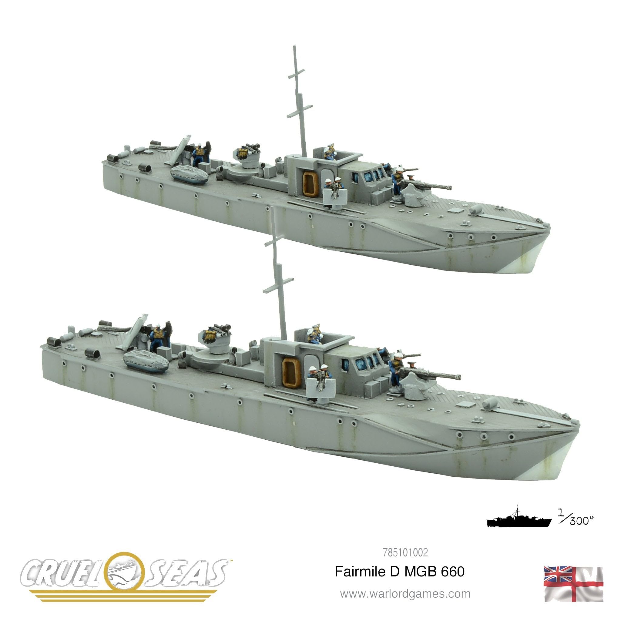 Fairmile D MGB 660 Cruel Seas Warlord Games - WWII Naval Warfare Model Kit for Tabletop Gaming & Historical Collectors | Perfect for Wargaming, Display & Military History Enthusiasts
