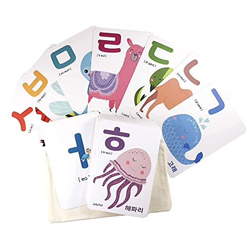 Stellarsol Korean Language Flash Cards - 4x6 Inch Matte Laminated Study Cards | Made in USA | Perfect for Korean Learning, Vocabulary Practice & Classroom Teaching