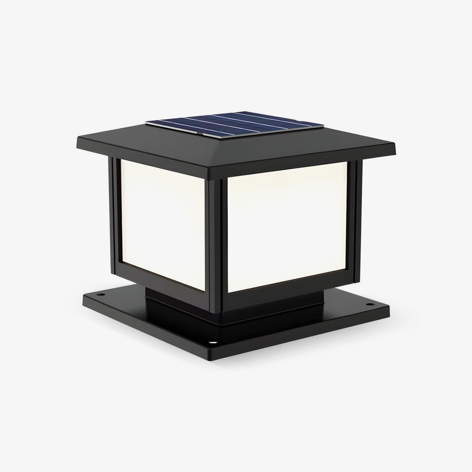 Cassian Solar Post Outdoor Light - Waterproof LED Garden Pathway Lights for Driveway, Yard, Patio - Energy Efficient Solar Powered Landscape Lighting for Home & Garden Decor