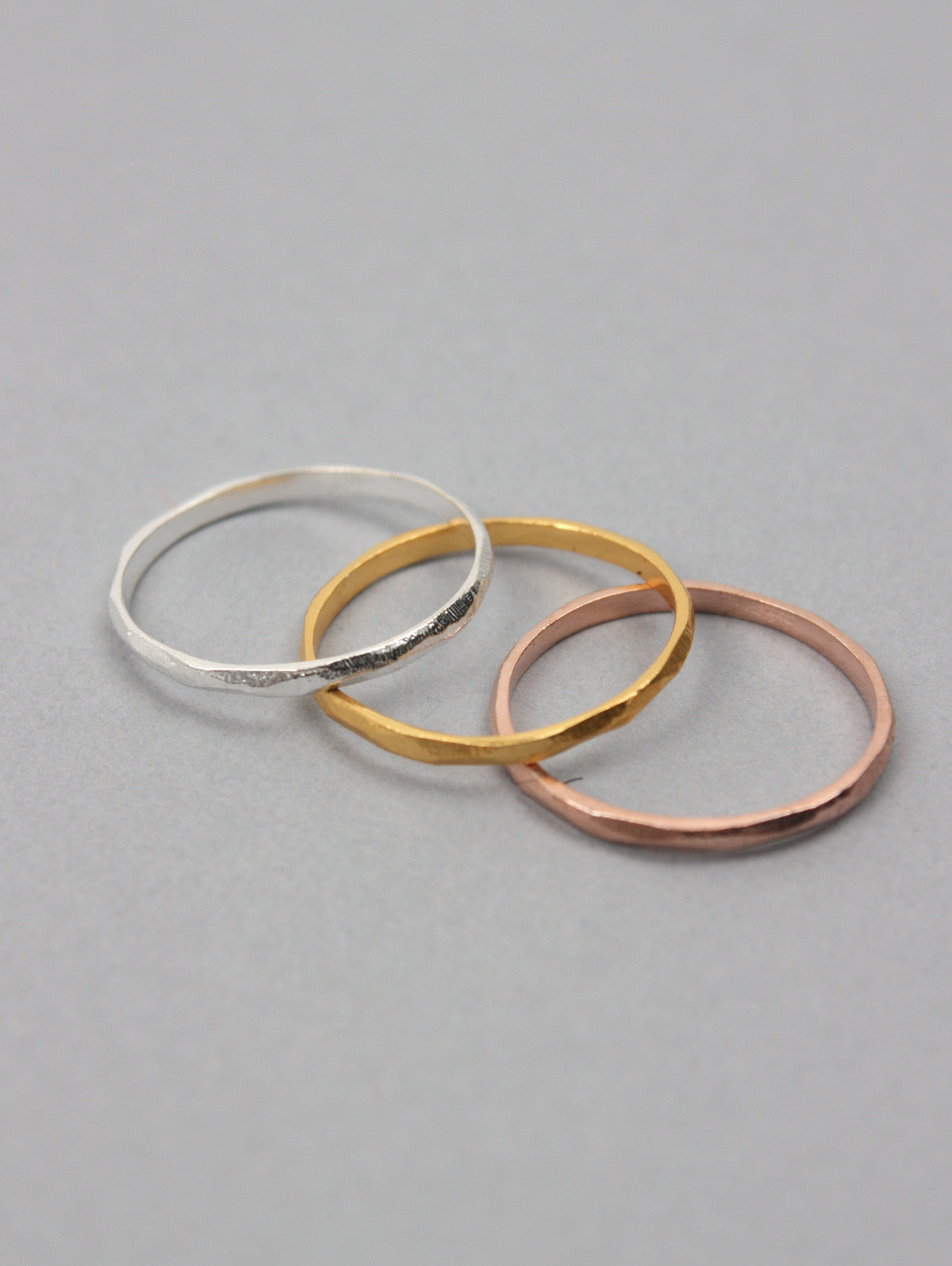 Rose Gold Stackable Rings Set for Women - Trendy Layered Rings for Everyday Wear & Special Occasions