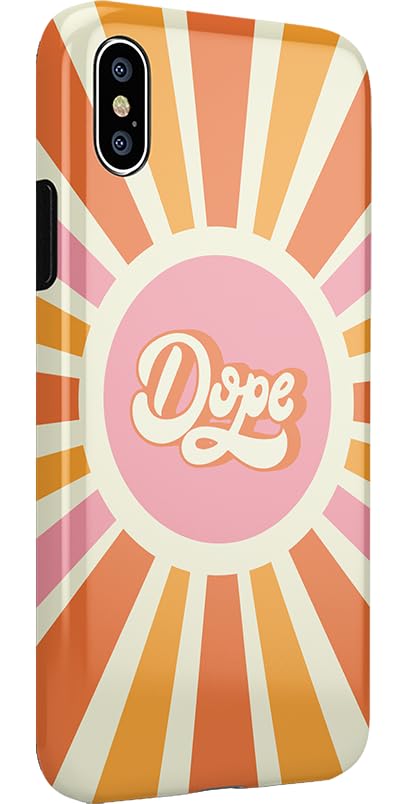 Casely iPhone X/XS Case - Retro Colorblock Design | Durable & Stylish Phone Cover | Perfect for Everyday Use, Travel & Protection