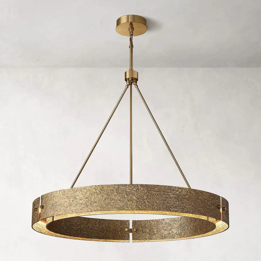 Vicky 48-Inch Round Crystal Chandelier - Elegant Modern Ceiling Light Fixture for Dining Room, Living Room & Bedroom Lighting