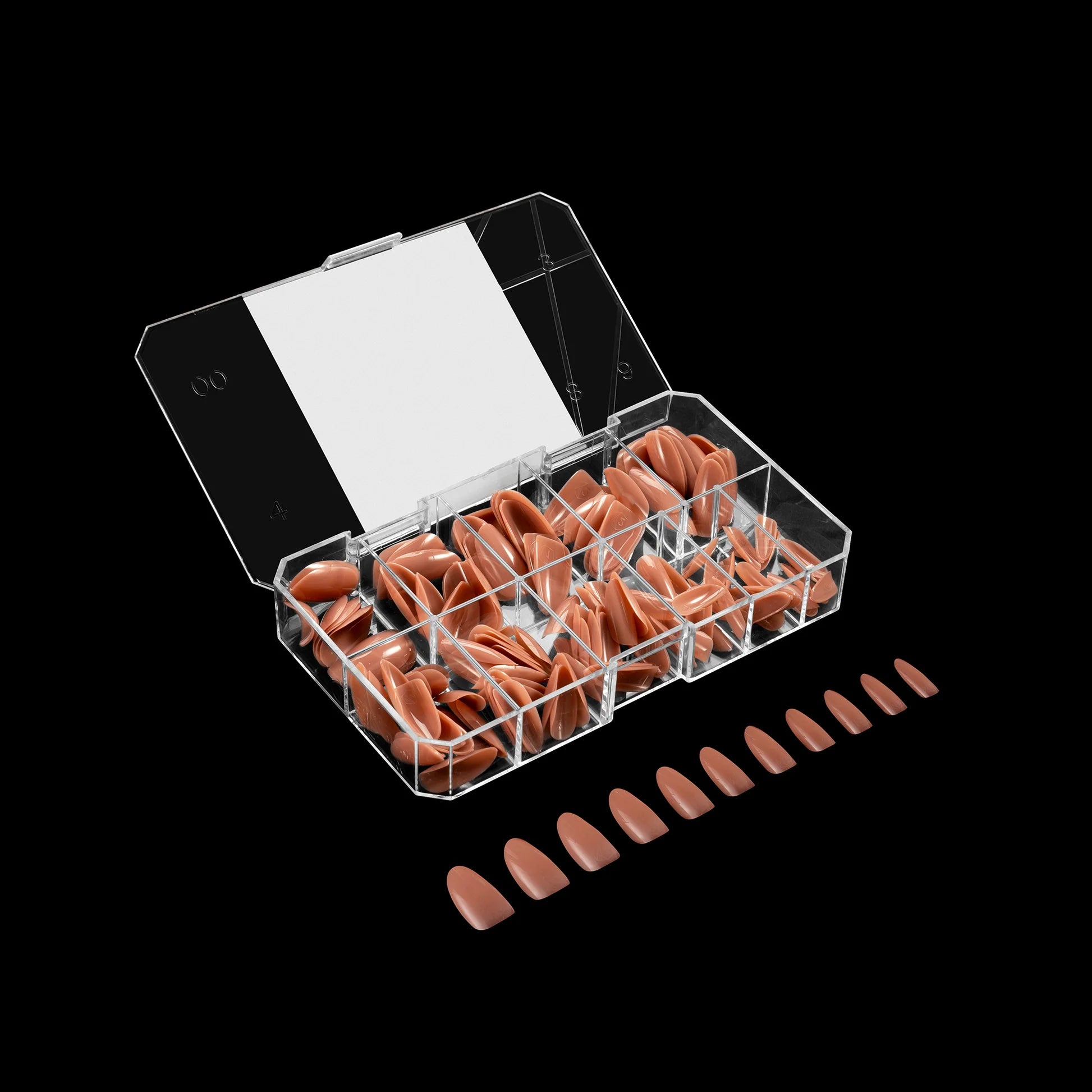 Apres Gel X Neutrals Imani Natural Nail Tips 150pc - Medium Round Shape for DIY Manicure & Salon Use | Natural-Looking False Nails for Everyday Wear & Special Occasions