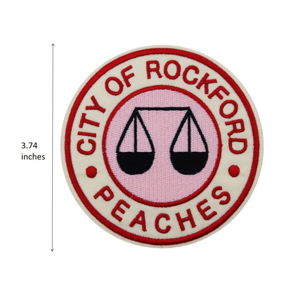 Rockford City Embroidered Iron On Patches for Jackets, Bags & DIY Crafts - Customizable Sew-On Badges for Denim, Backpacks & Clothing Repair