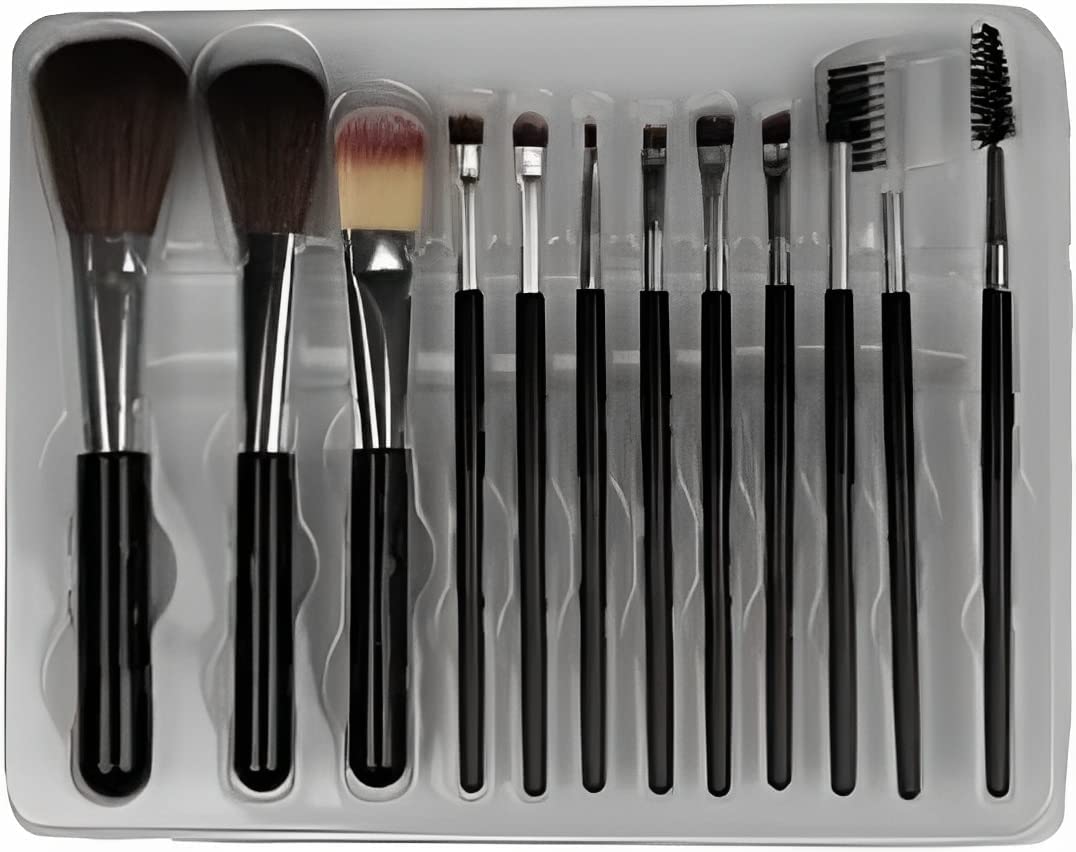 **JUPREV 12-Piece Professional Makeup Brush Set - Foundation, Eyeshadow, Blush, Contour & Concealer Brushes for Flawless Face Makeup | Perfect for Daily Use, Travel & Professional Makeup Artists**