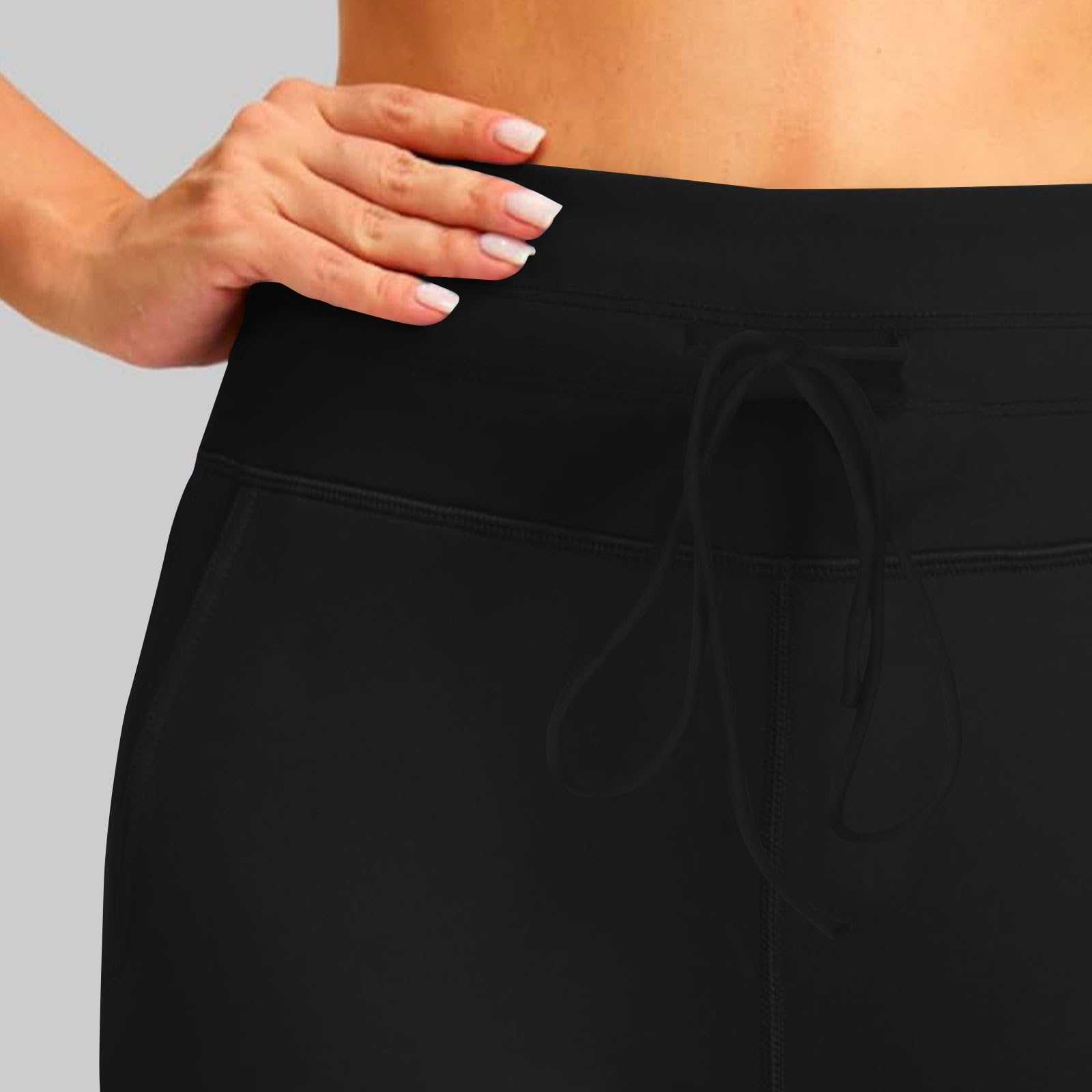 Women's Fleece Joggers High Waisted Sweatpants - Warm Winter Running Pants for Outdoor Workouts