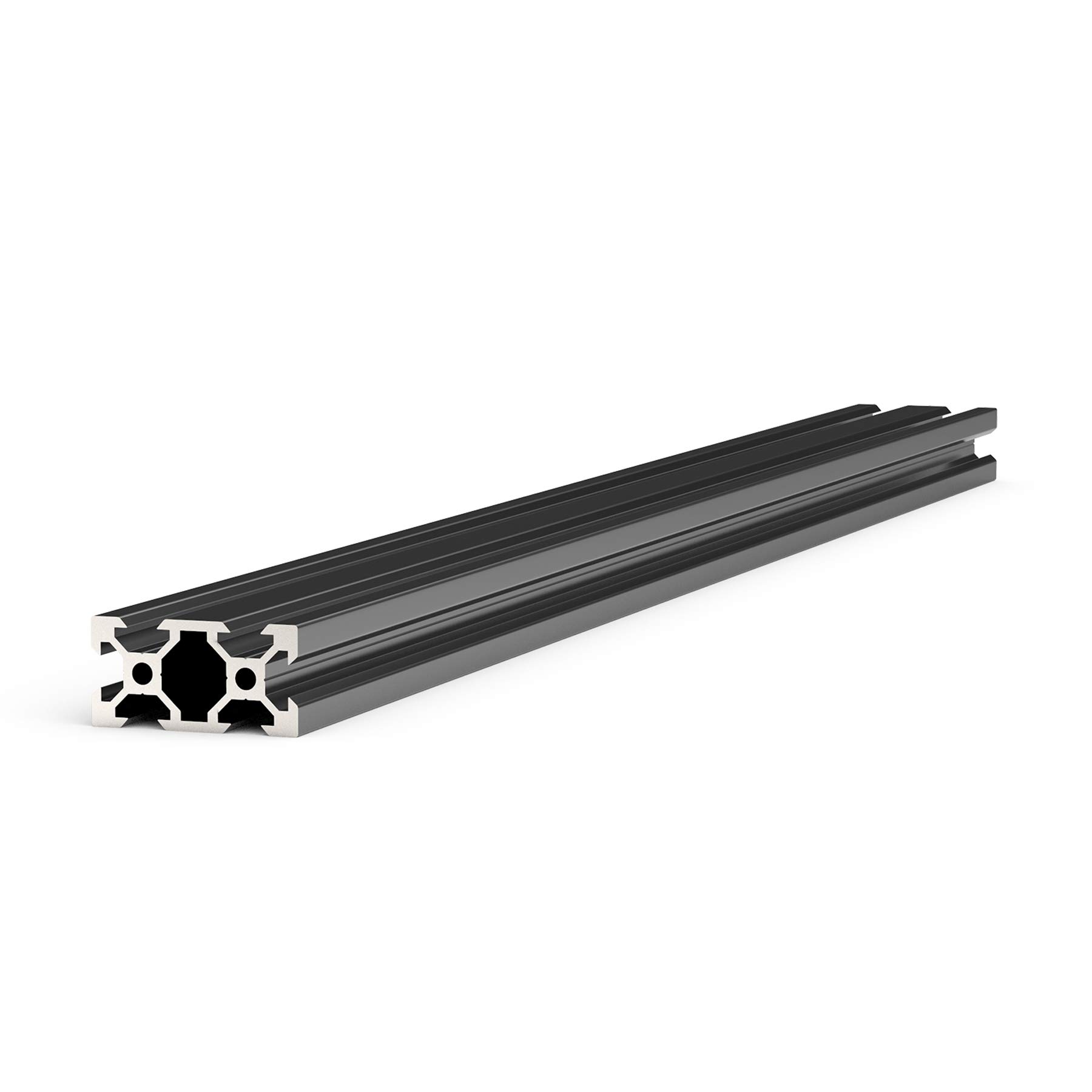 6PCS 2040 Aluminum Extrusion Profile V-Slot Linear Rail - European Standard Anodized Black for 3D Printer (1220mm) - Perfect for DIY CNC Machines, Laser Cutters & 3D Printing Projects