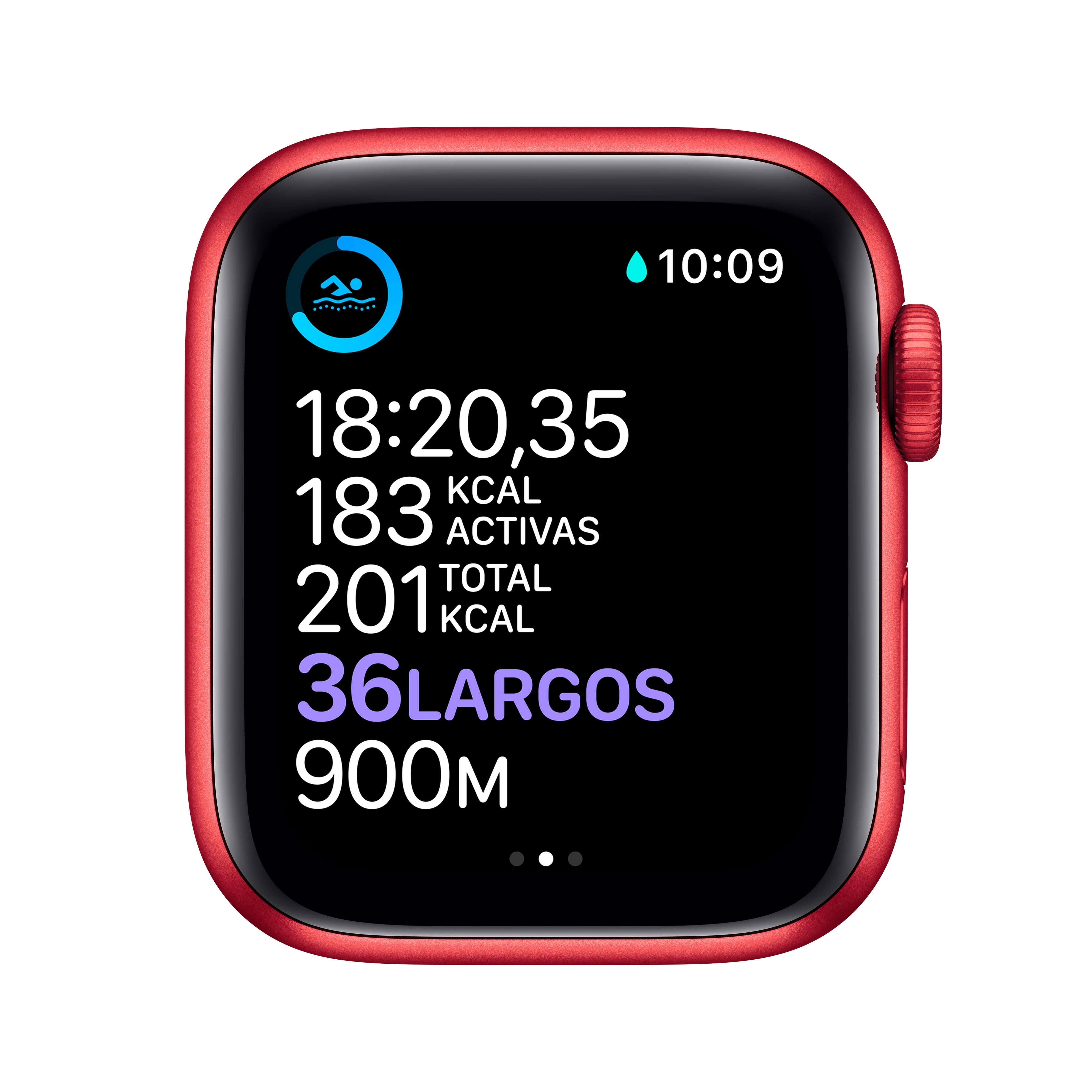 Apple Watch Series 6 (GPS) 40mm Red Aluminum Case with Sport Band - Fitness Tracking & Heart Rate Monitor for Running, Swimming & Daily Activity