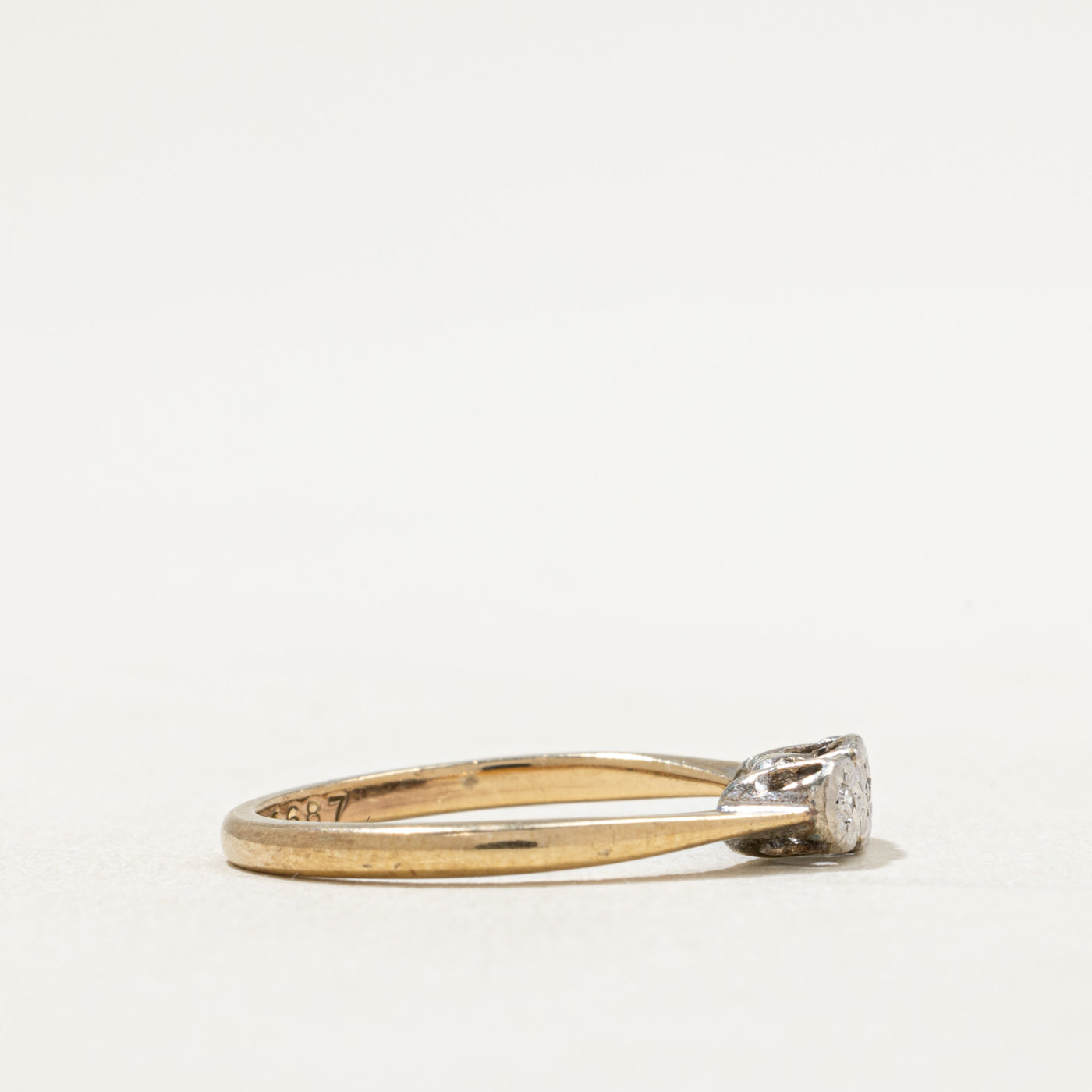 0.03ctw Three Stone Illusion Set Diamond Ring - Size 6 | Elegant Engagement & Wedding Band for Women | Perfect for Proposals, Anniversaries & Special Occasions