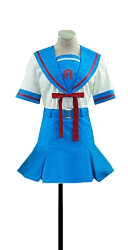 Anime Haruhi Suzumiya Summer School Uniform Cosplay Costume for Women - Perfect for Conventions, Halloween & Themed Parties