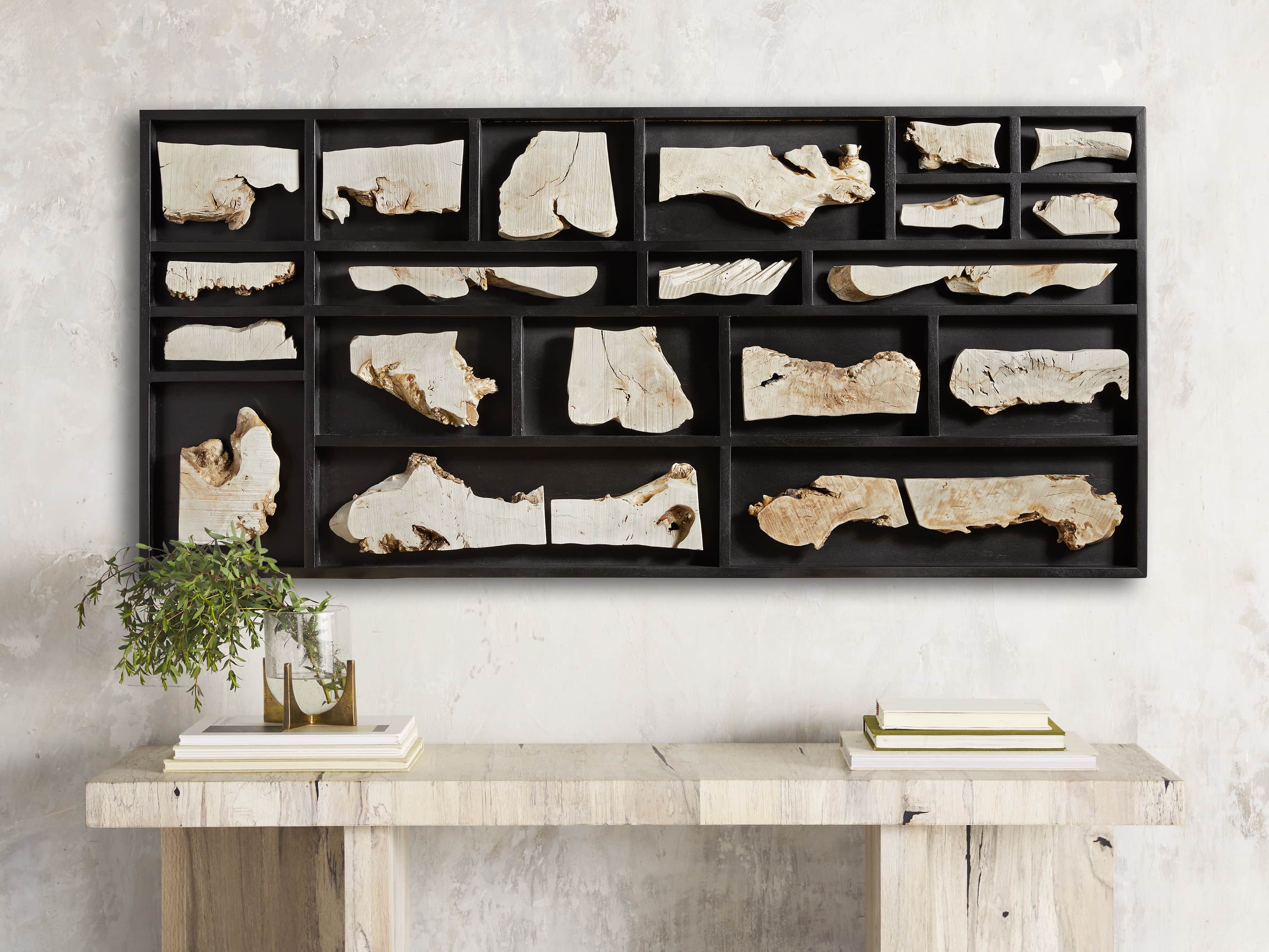 Burl Sections II Wall Art - Natural Wood Decor for Living Room, Bedroom & Office - Rustic Home Decor & Unique Gift Idea