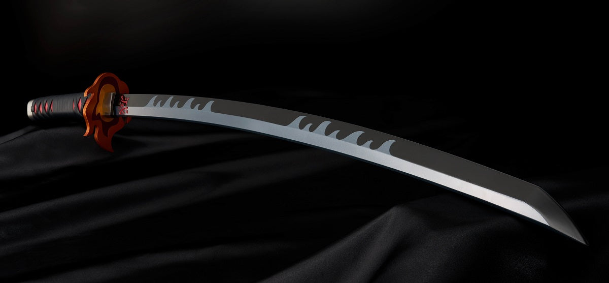 Bandai Proplica Demon Slayer: Kimetsu no Yaiba Tanjiro Kamado Nichirin Sword with Kyojuro Rengoku's Sword Guard - Anime Collectible Replica for Cosplay, Display, and Gift Giving