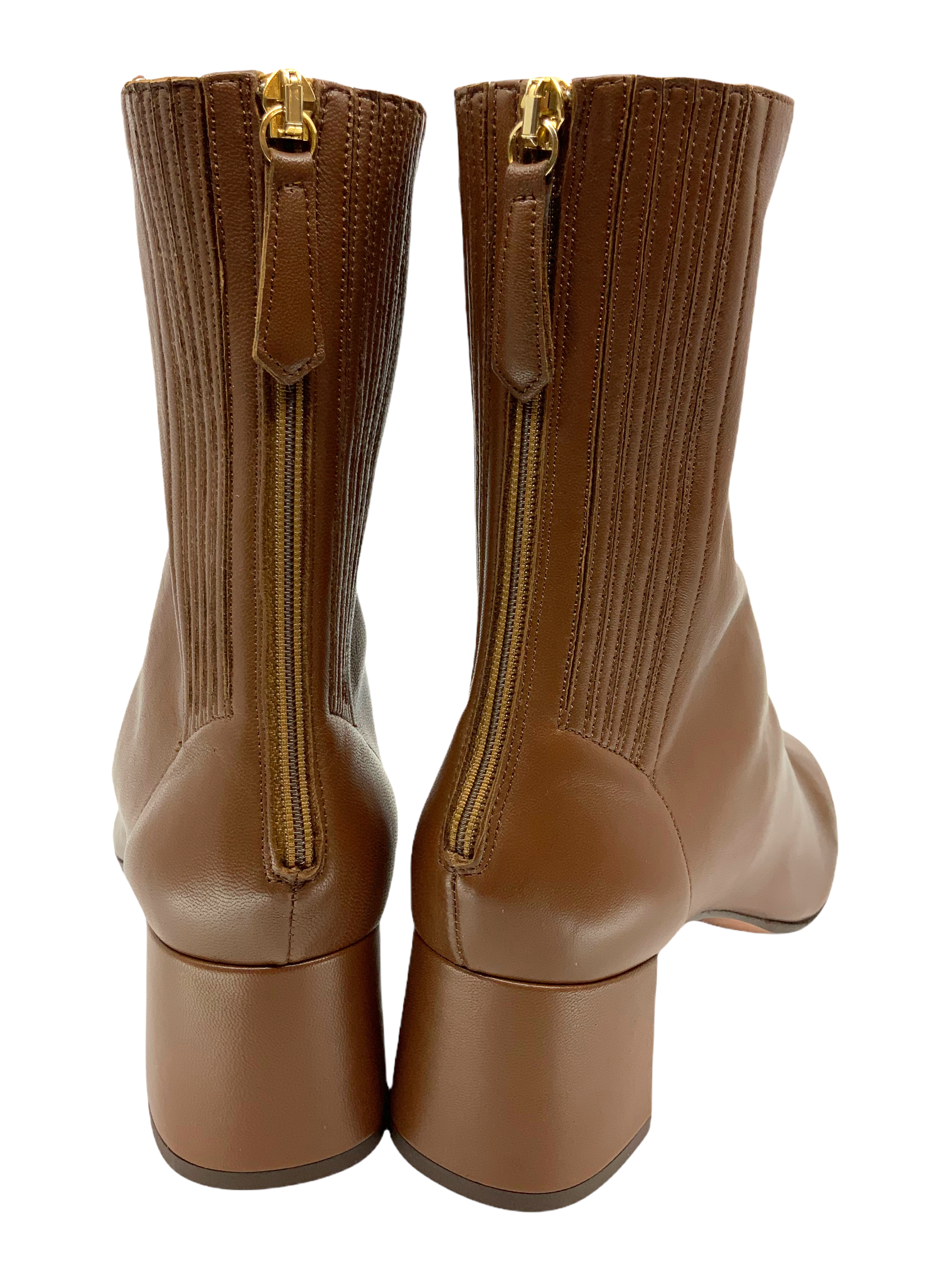 Aquazzura Saint Honoré Leather Ankle Boots Women Size 9 US | Luxury Designer Booties for Fall Winter | Perfect for Office, Party & Night Out