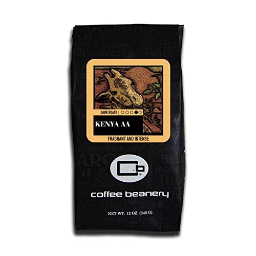 Premium Kenya AA Specialty Coffee Beans - 12oz Whole Bean Light Roast | Single Origin Arabica Coffee for Pour Over, French Press & Espresso | Fresh Roasted Gourmet Coffee for Home & Office Brewing